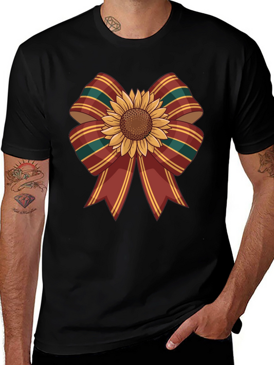Sunflower Bow T-Shirt - Autumn Harvest