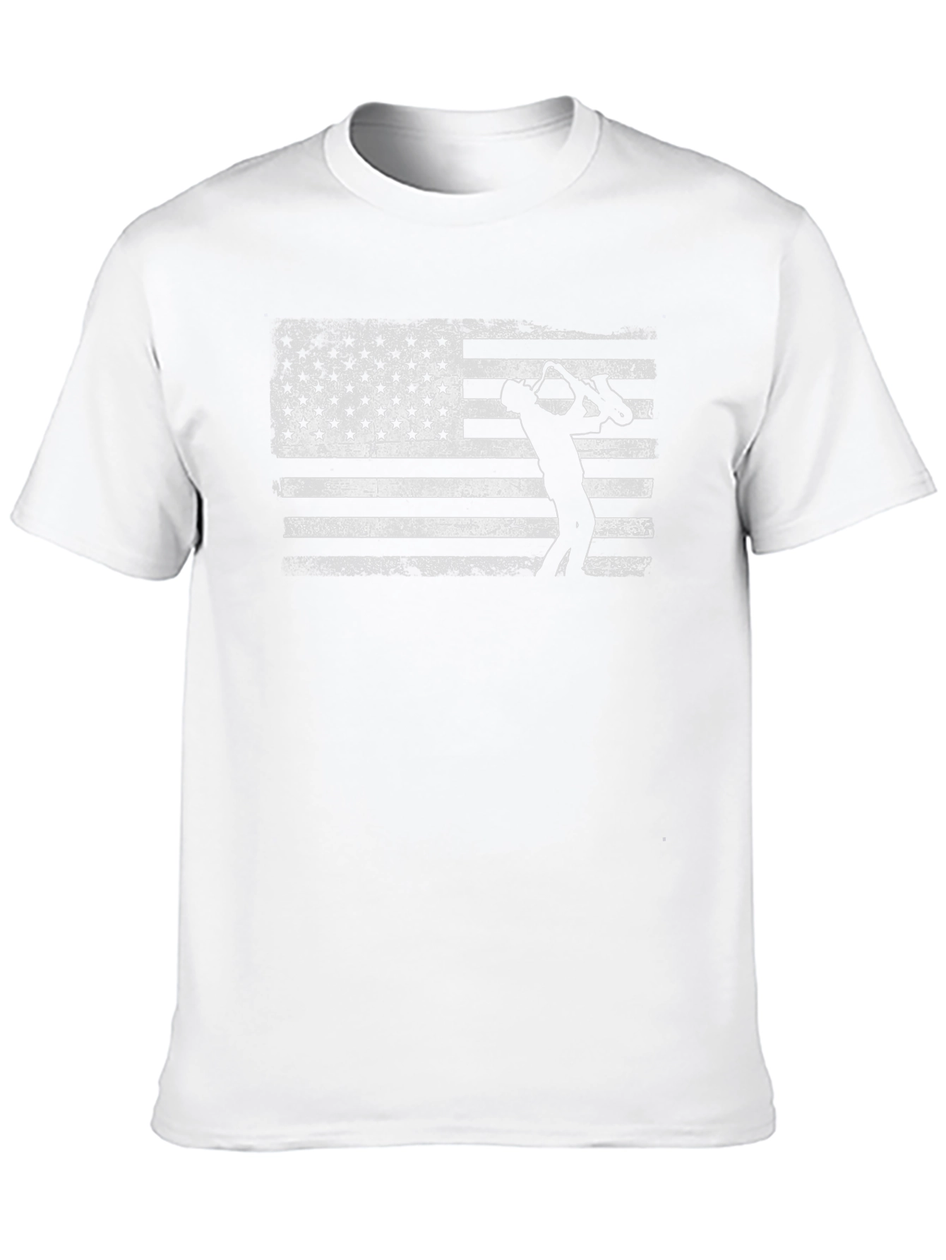 Saxophone American Flag T-Shirt