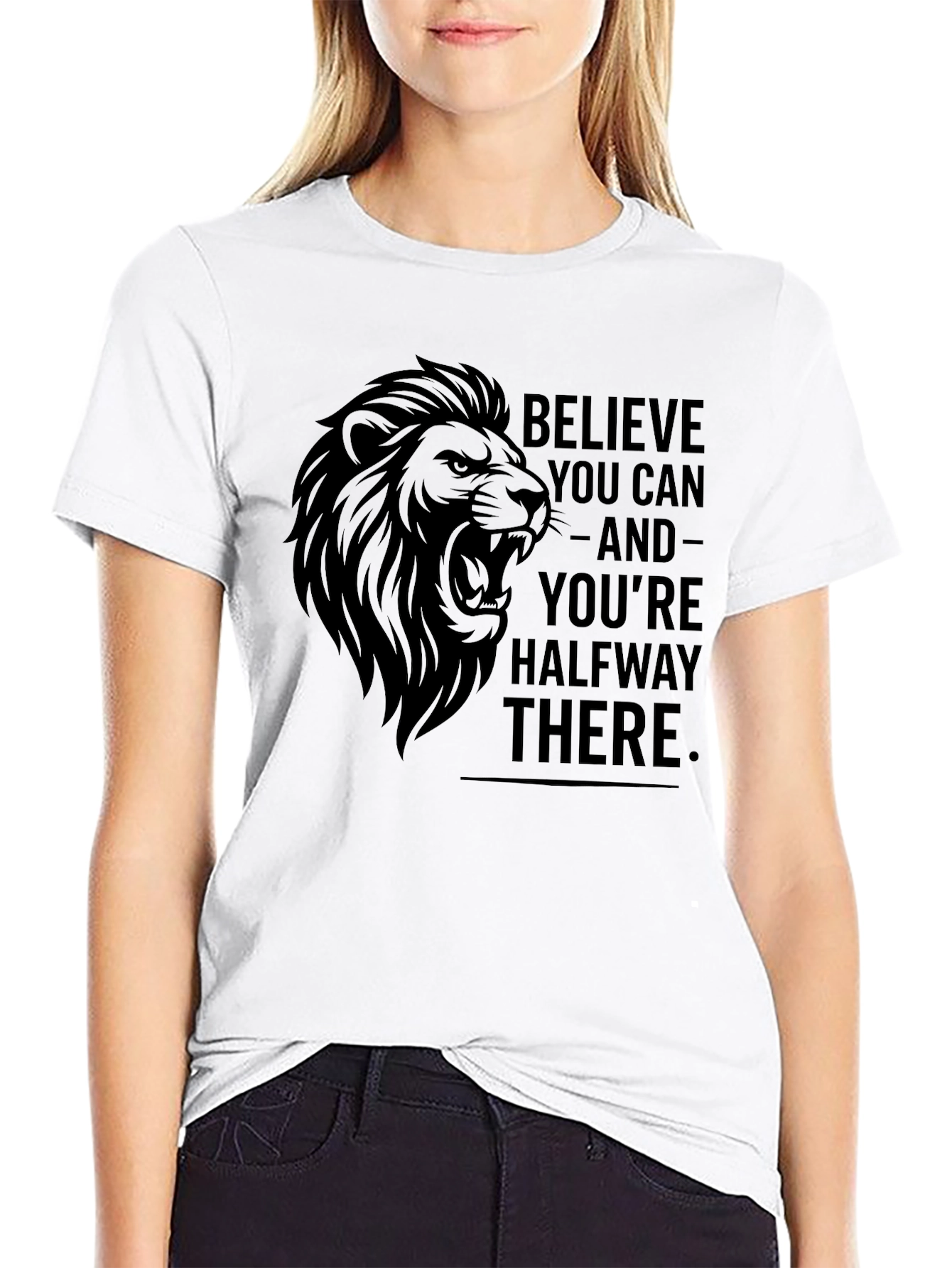 Believe You Can Lion Graphic Tee