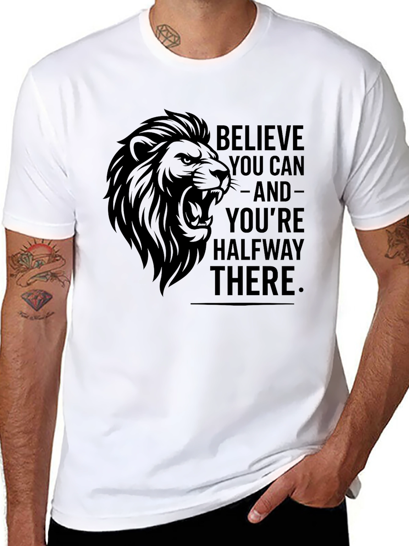 Believe You Can Lion Graphic Tee