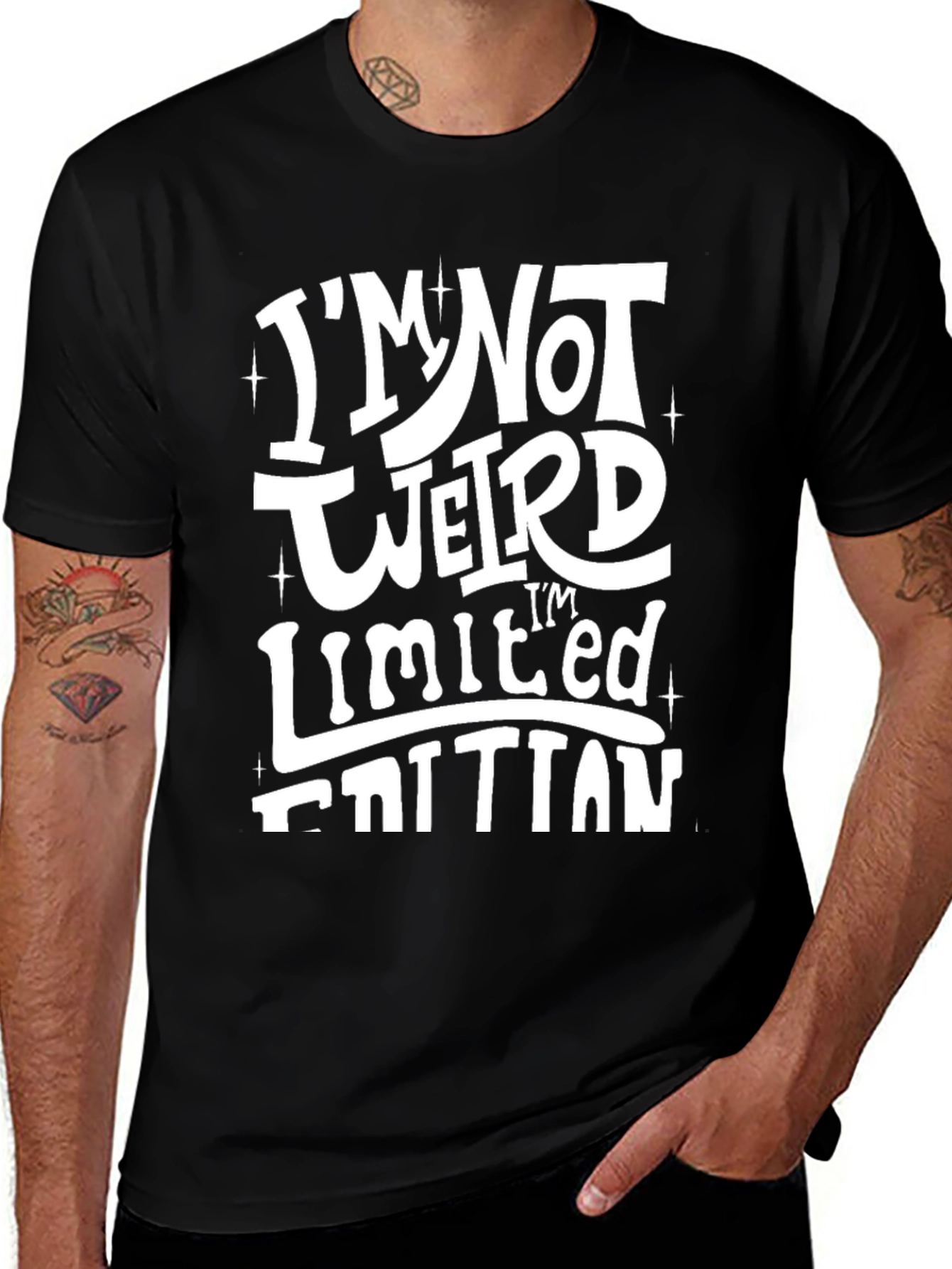 Im Not Weird Im Limited Edition Black T-Shirt