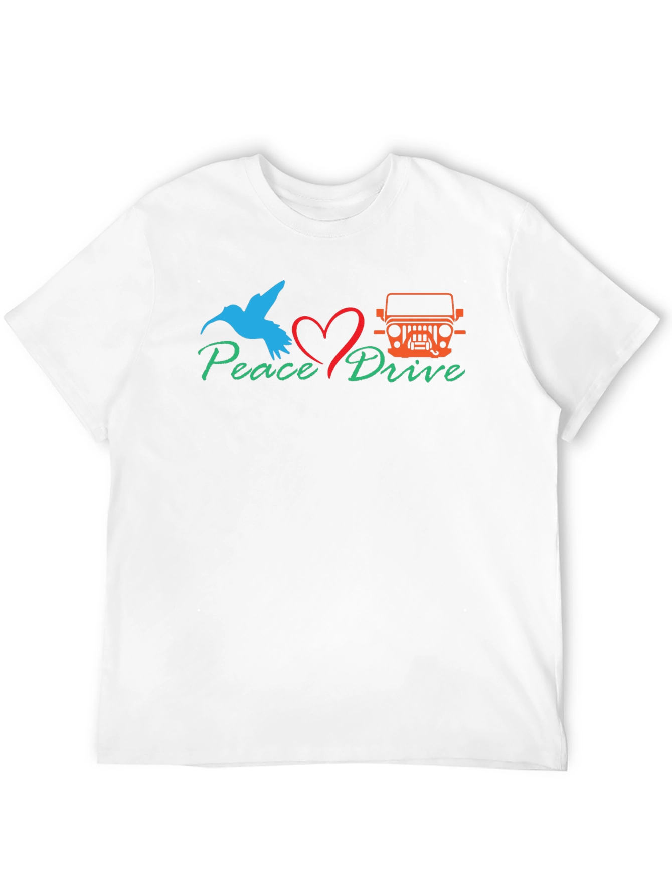 Peace Drive T-Shirt - Bird Love Jeep Graphic