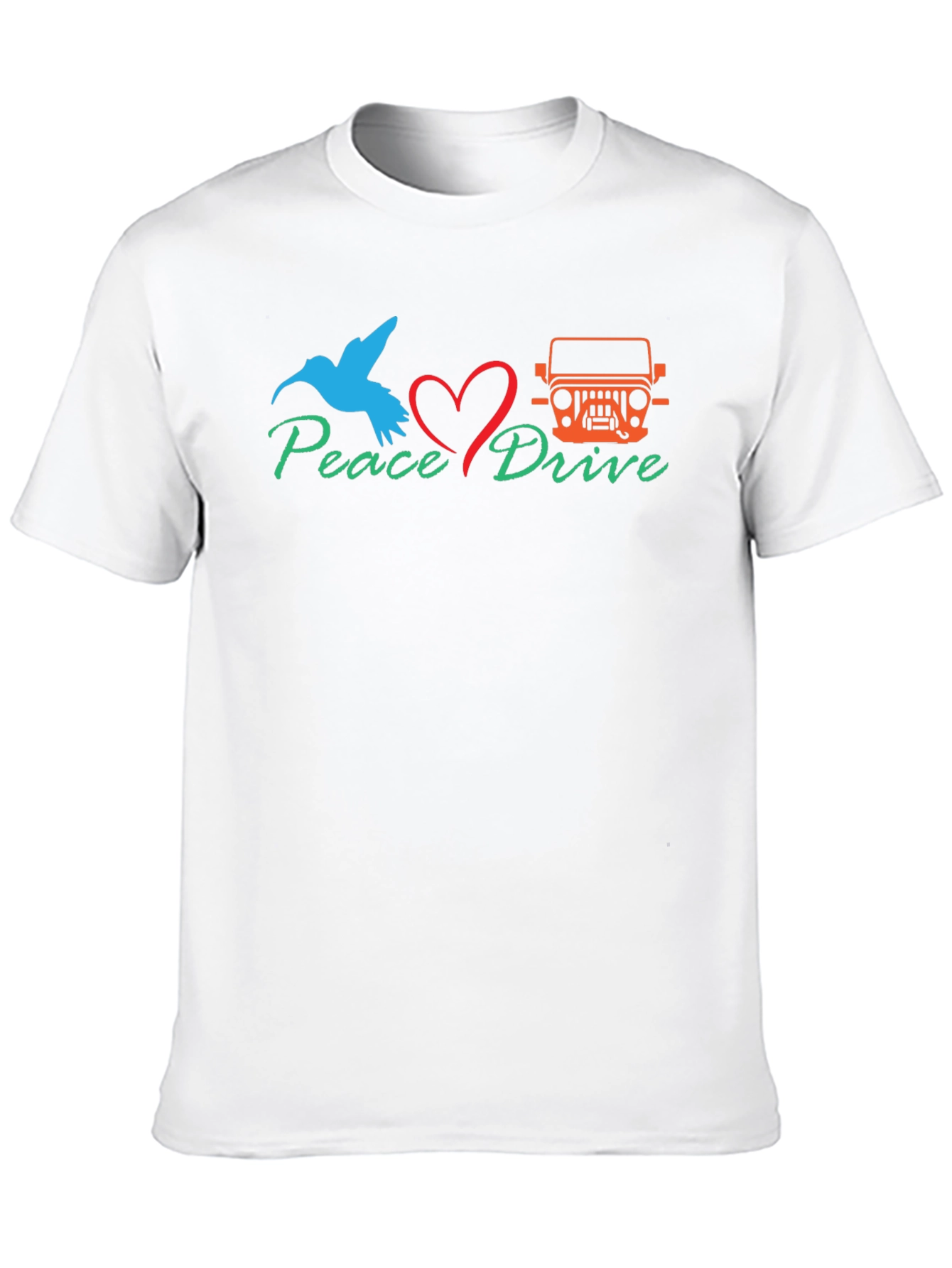 Peace Drive T-Shirt - Bird Love Jeep Graphic