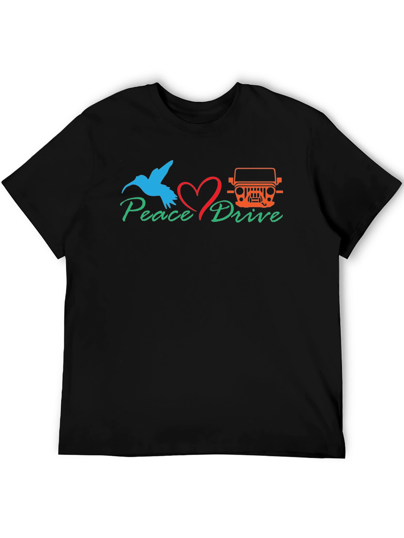 Peace Drive T-Shirt - Bird Love Jeep Graphic