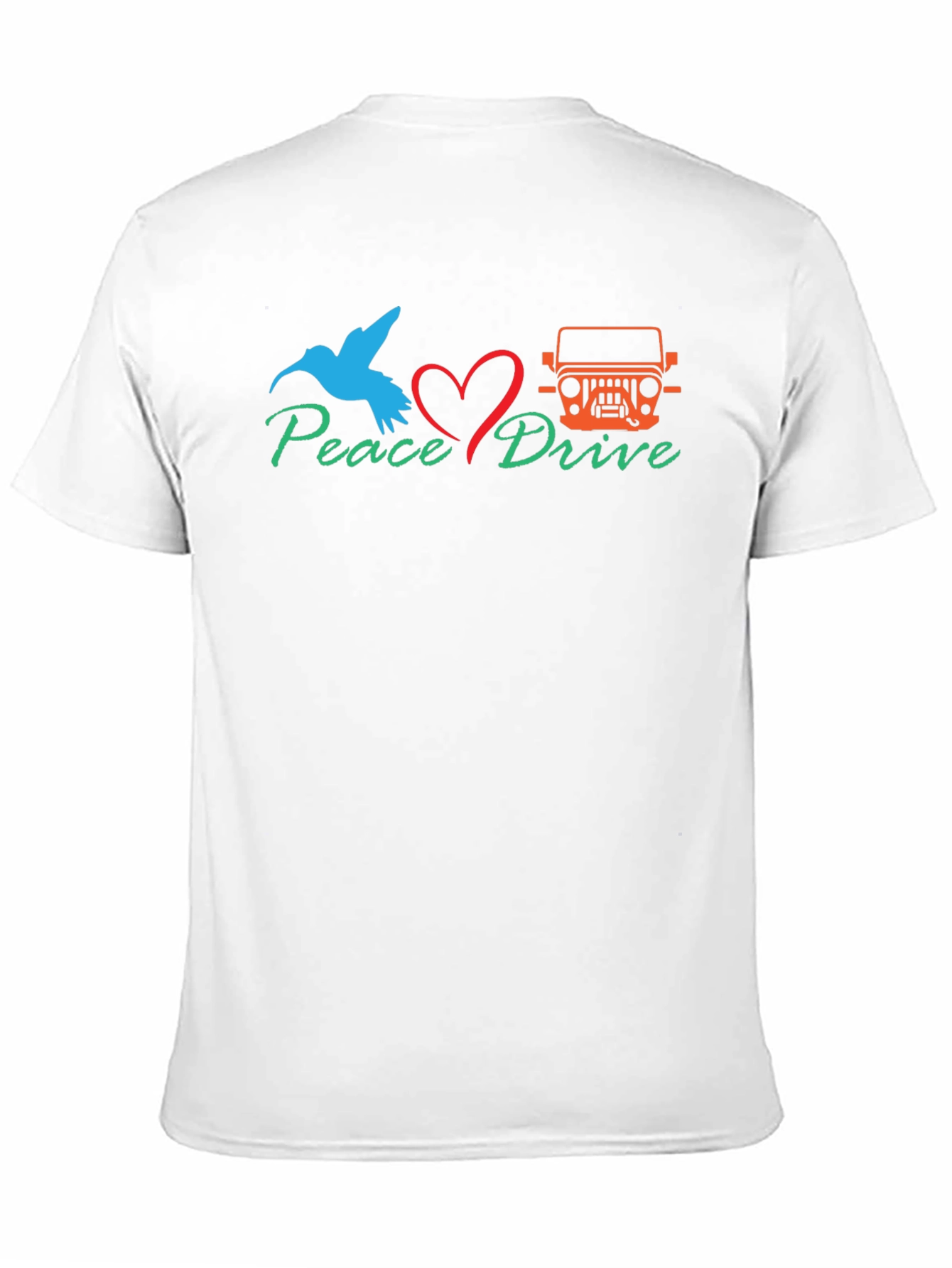 Peace Drive T-Shirt - Bird Love Jeep Graphic