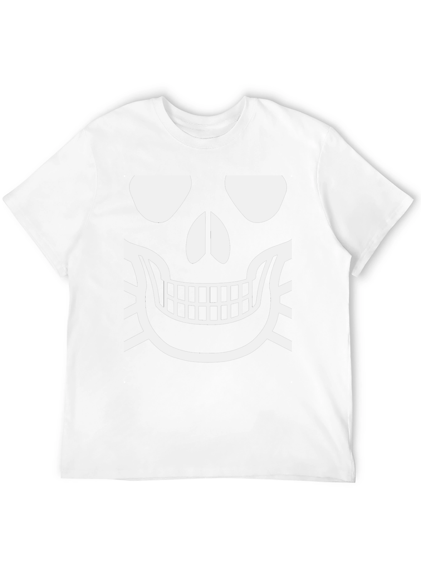 Skull Face Graphic T-Shirt - Classic Halloween Design