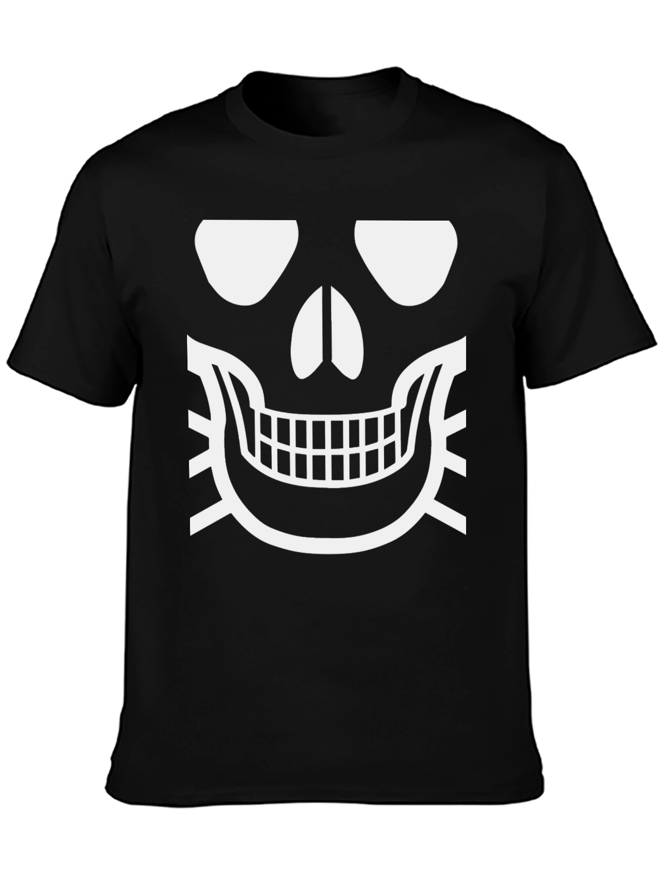 Skull Face Graphic T-Shirt - Classic Halloween Design