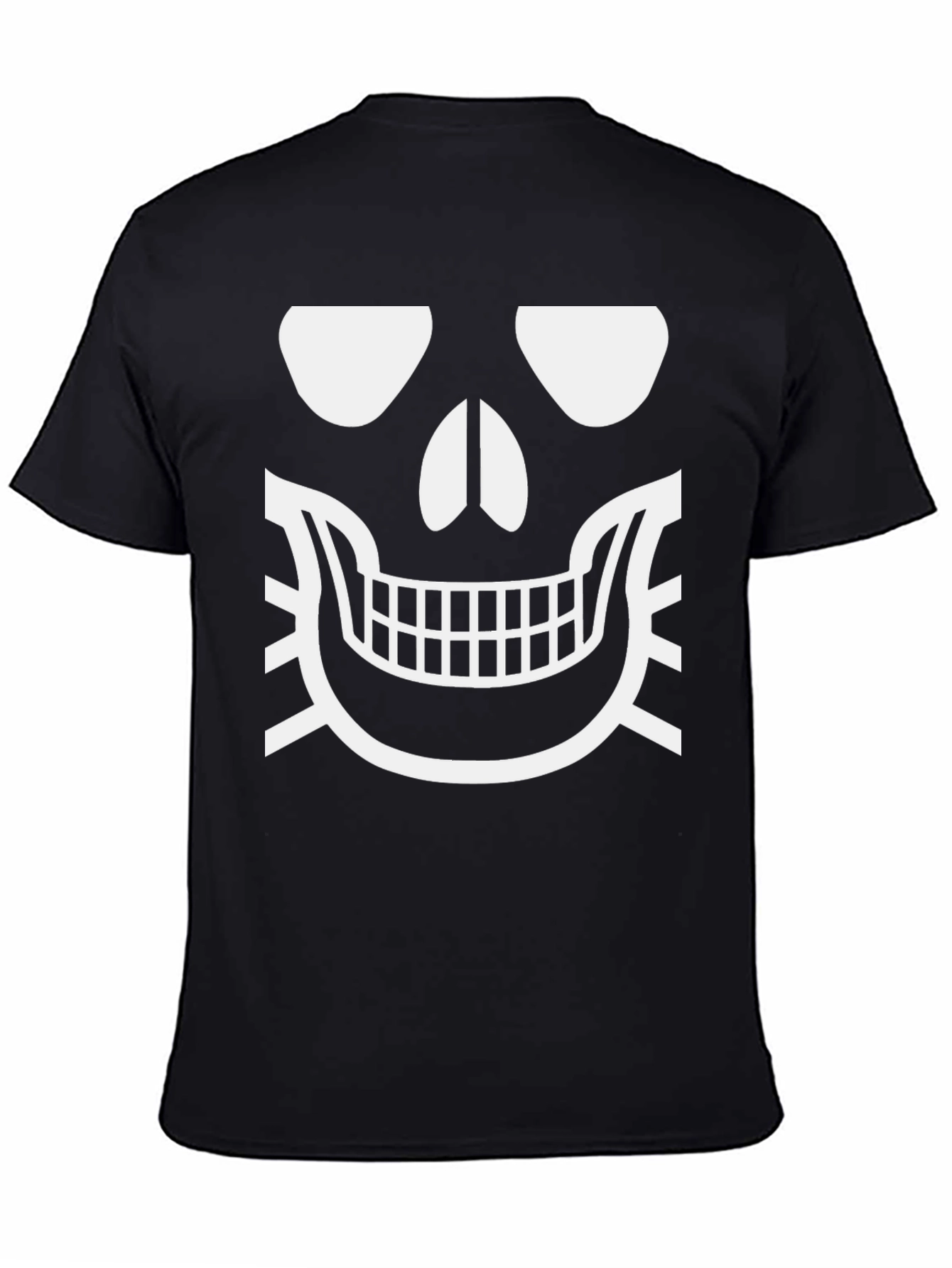 Skull Face Graphic T-Shirt - Classic Halloween Design