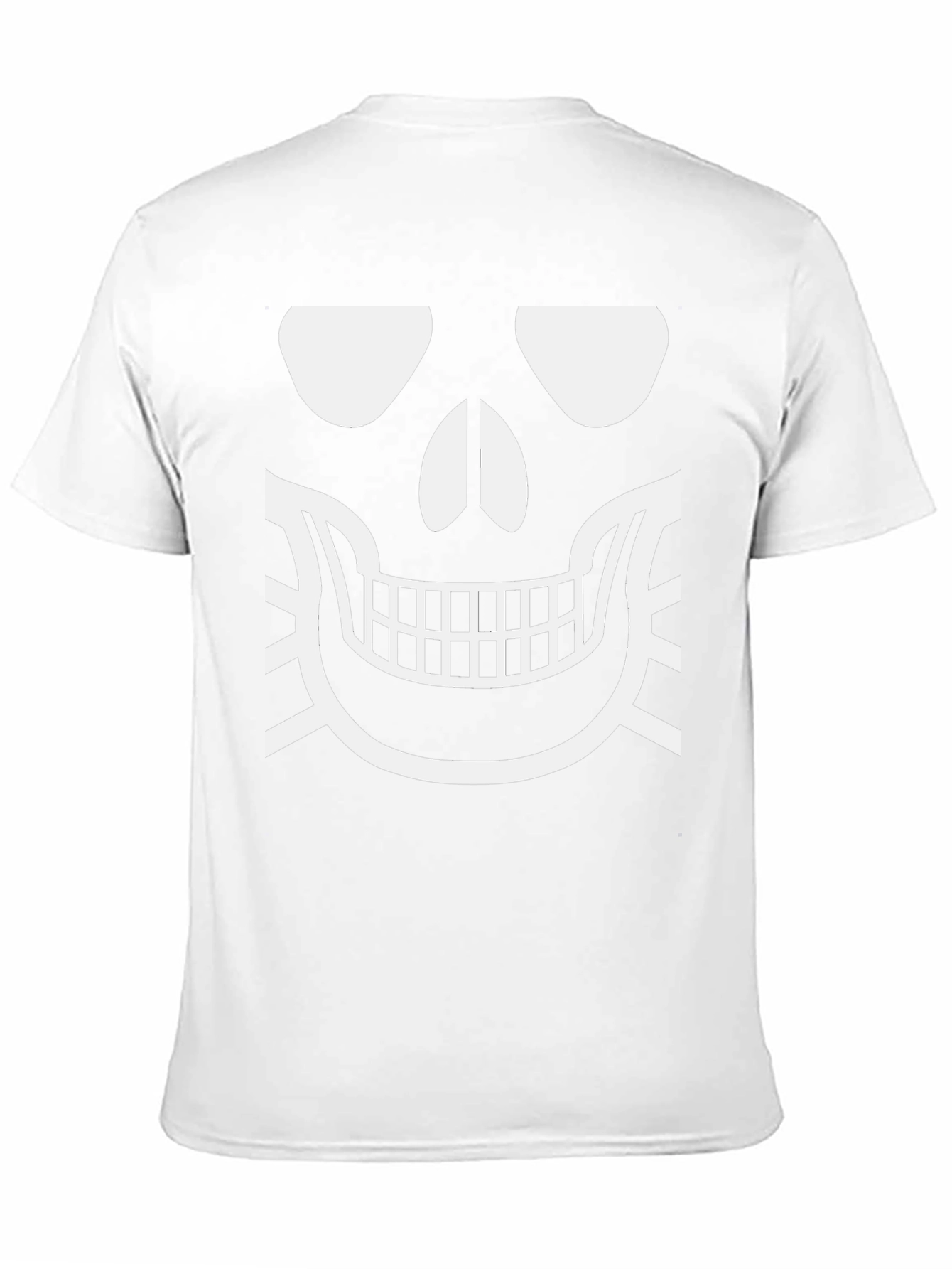 Skull Face Graphic T-Shirt - Classic Halloween Design