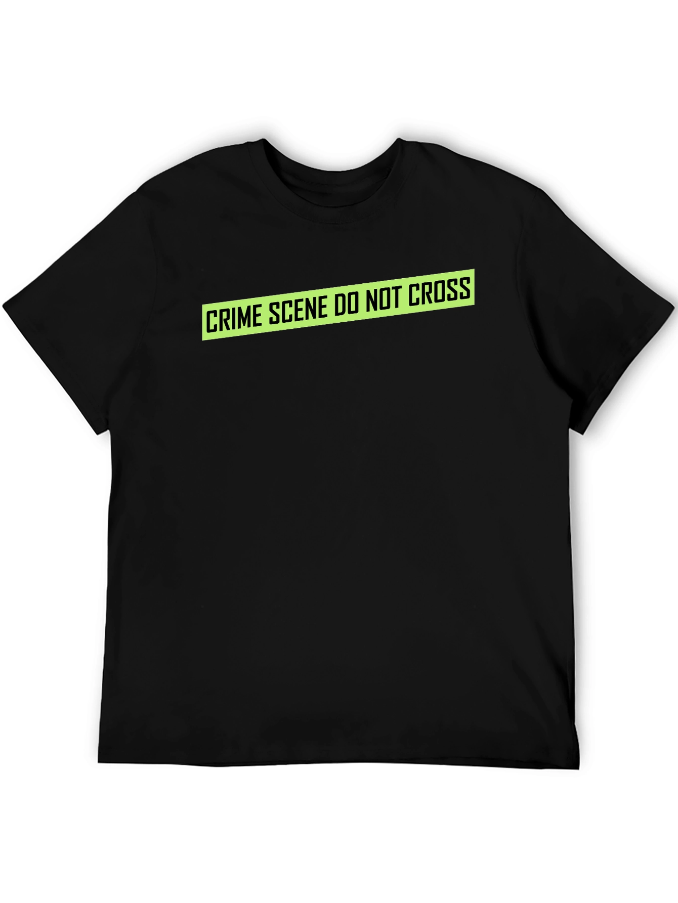 Crime Scene Do Not Cross T-Shirt - Black