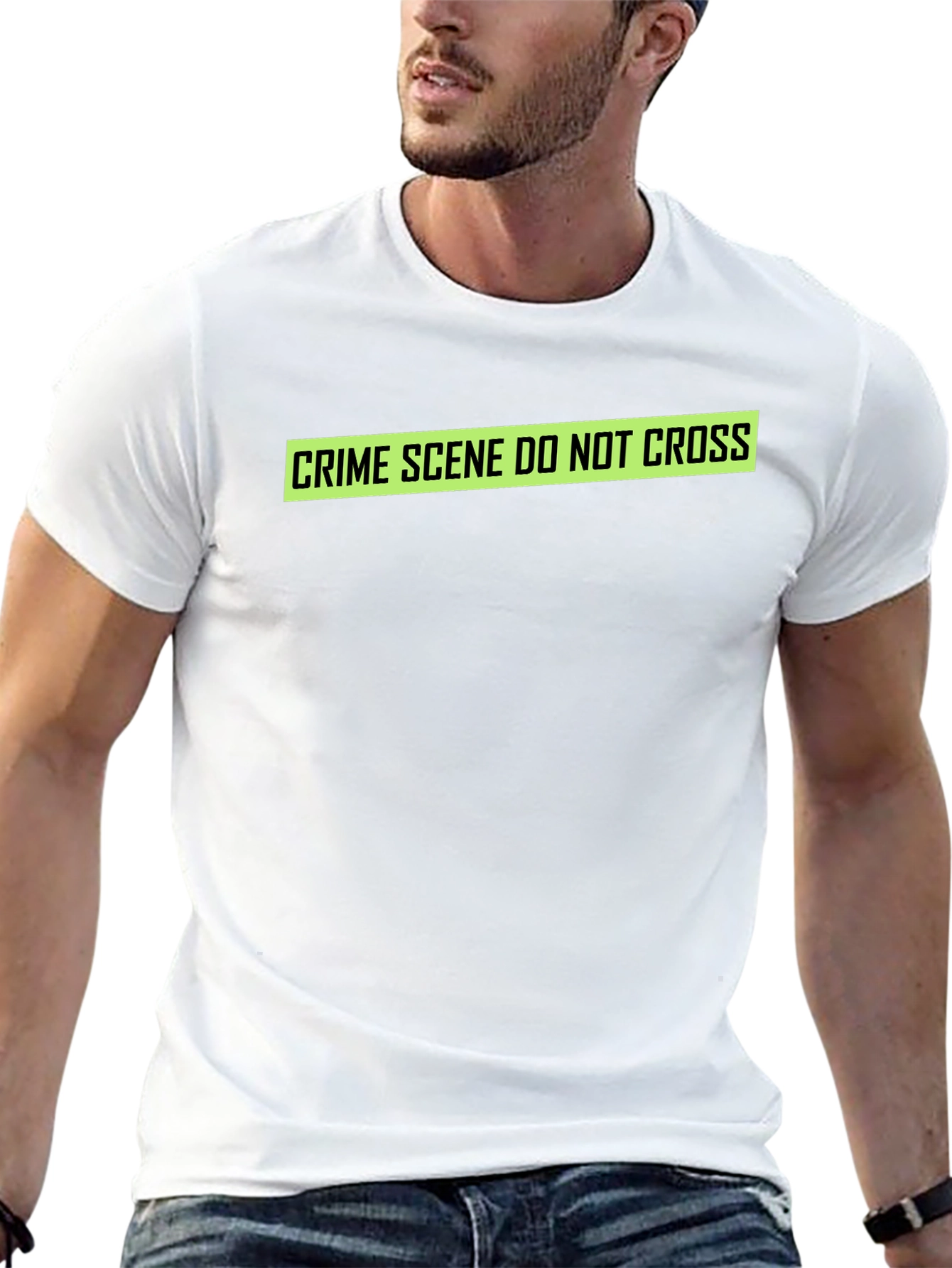 Crime Scene Do Not Cross T-Shirt - Black