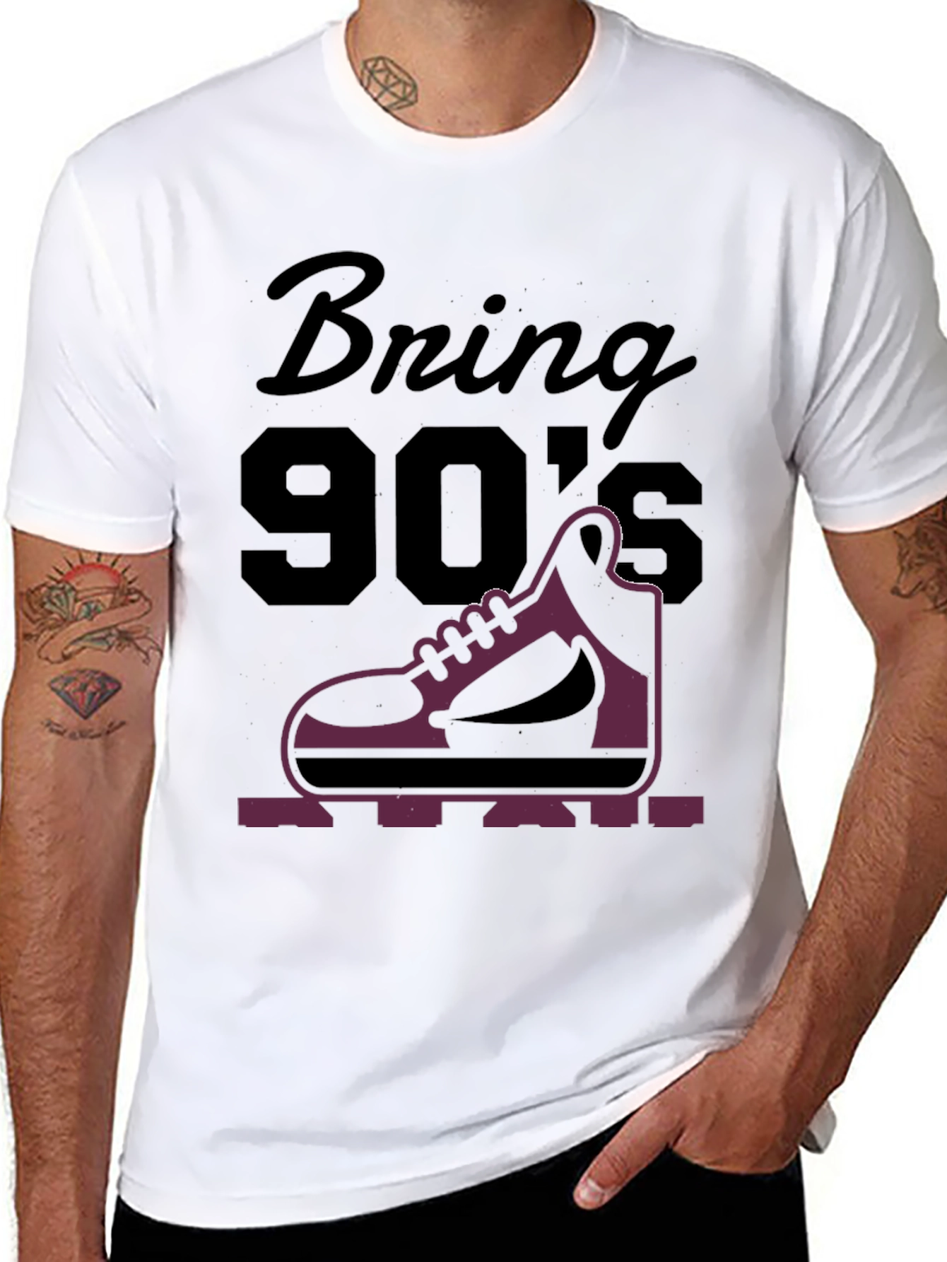 Bring 90s T-Shirt Sneaker Design Tee