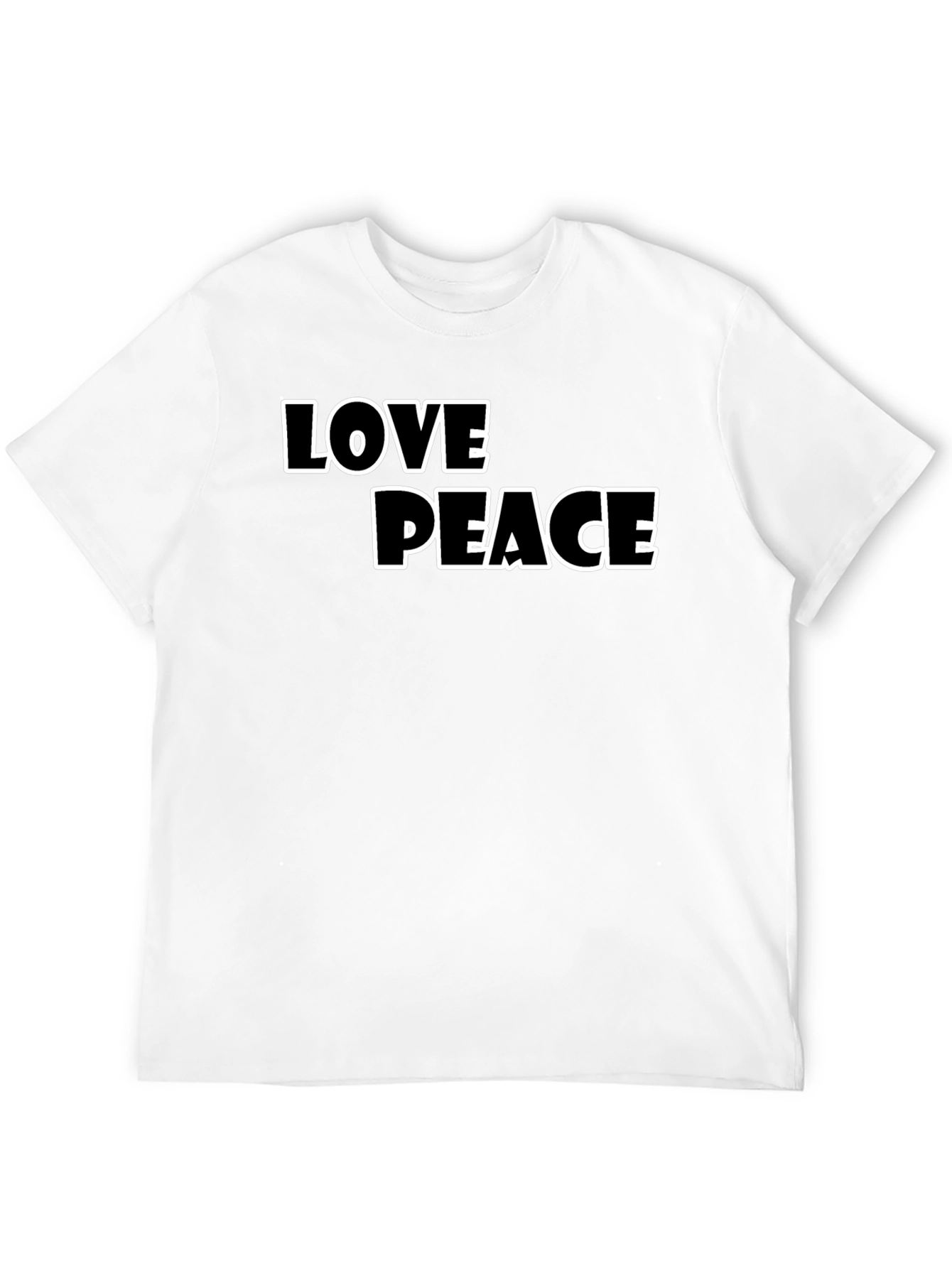 Love Peace Black T-Shirt - Stylish Graphic Tee