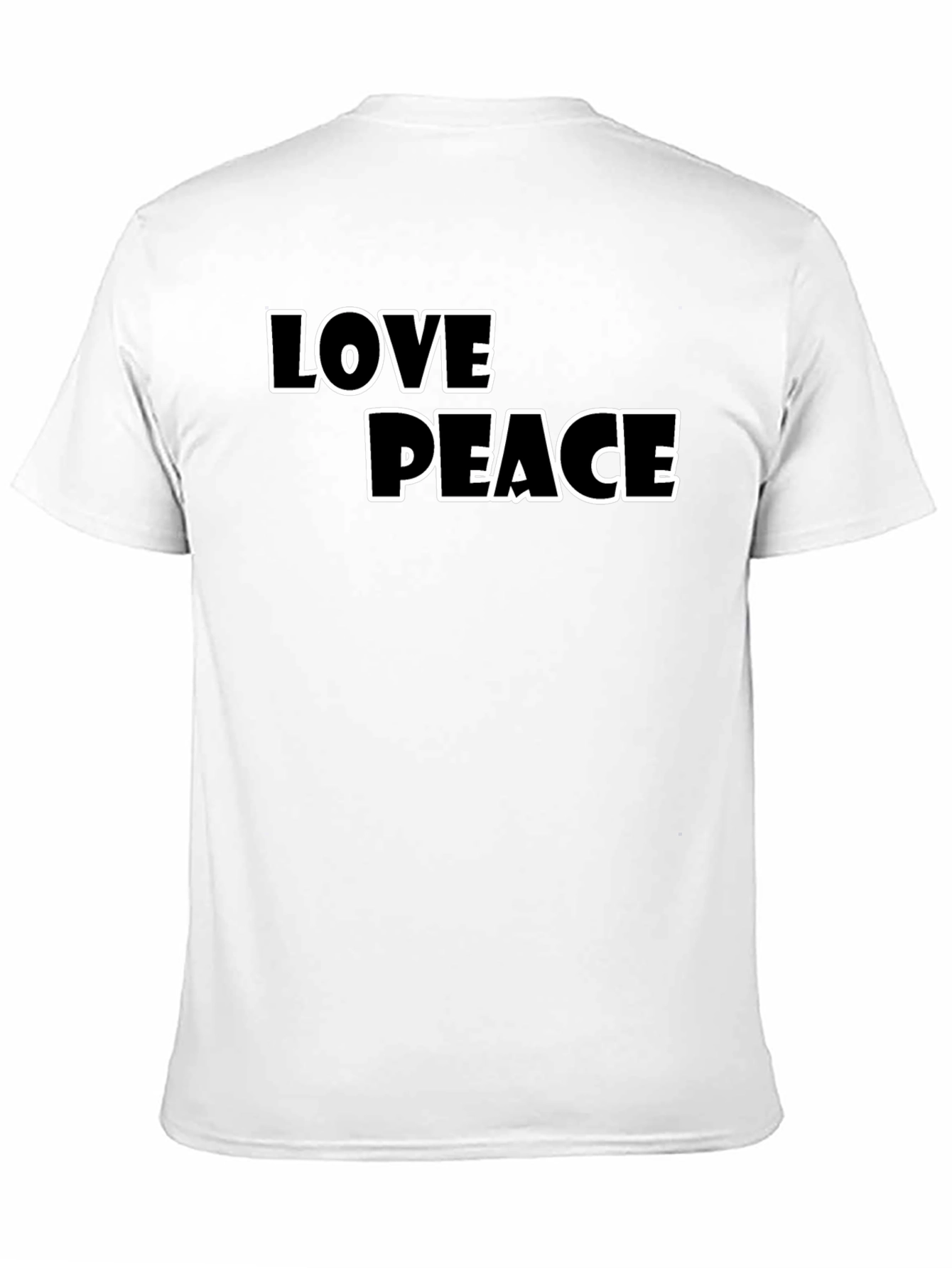Love Peace Black T-Shirt - Stylish Graphic Tee