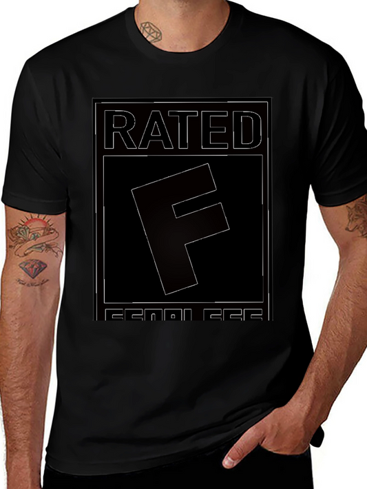 Rated F for Fearless Graphic Tee - Black