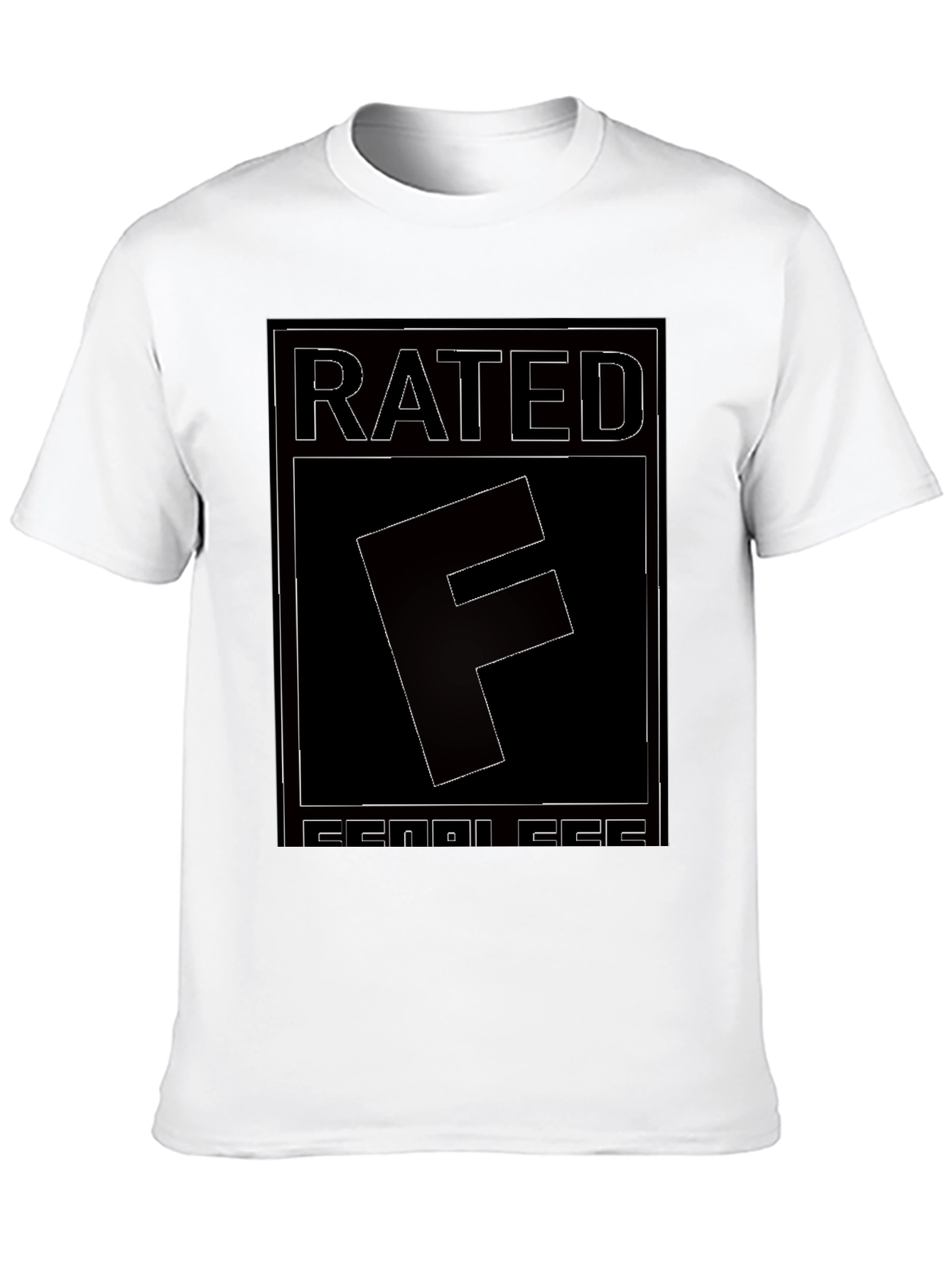 Rated F for Fearless Graphic Tee - Black
