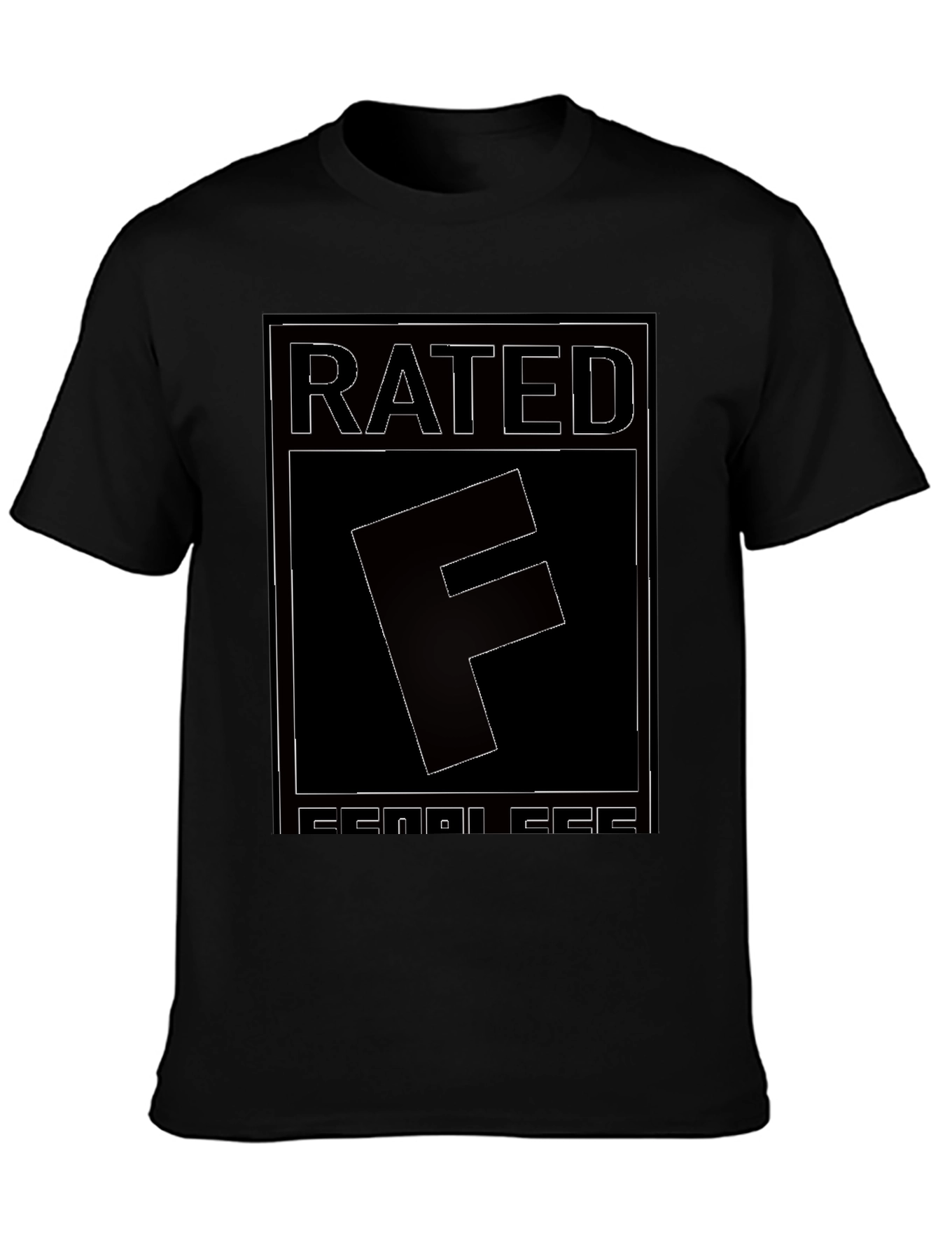 Rated F for Fearless Graphic Tee - Black