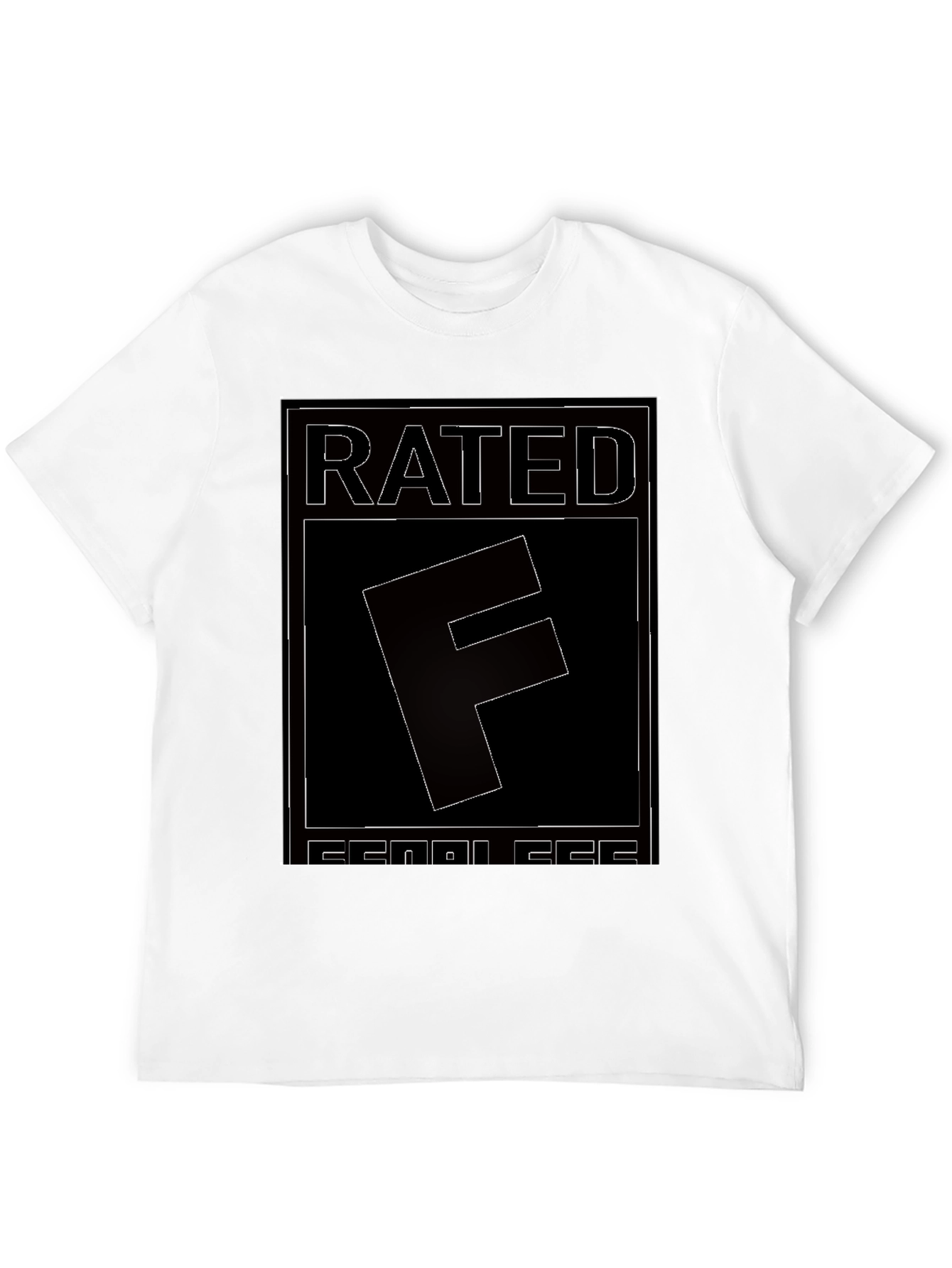 Rated F for Fearless Graphic Tee - Black