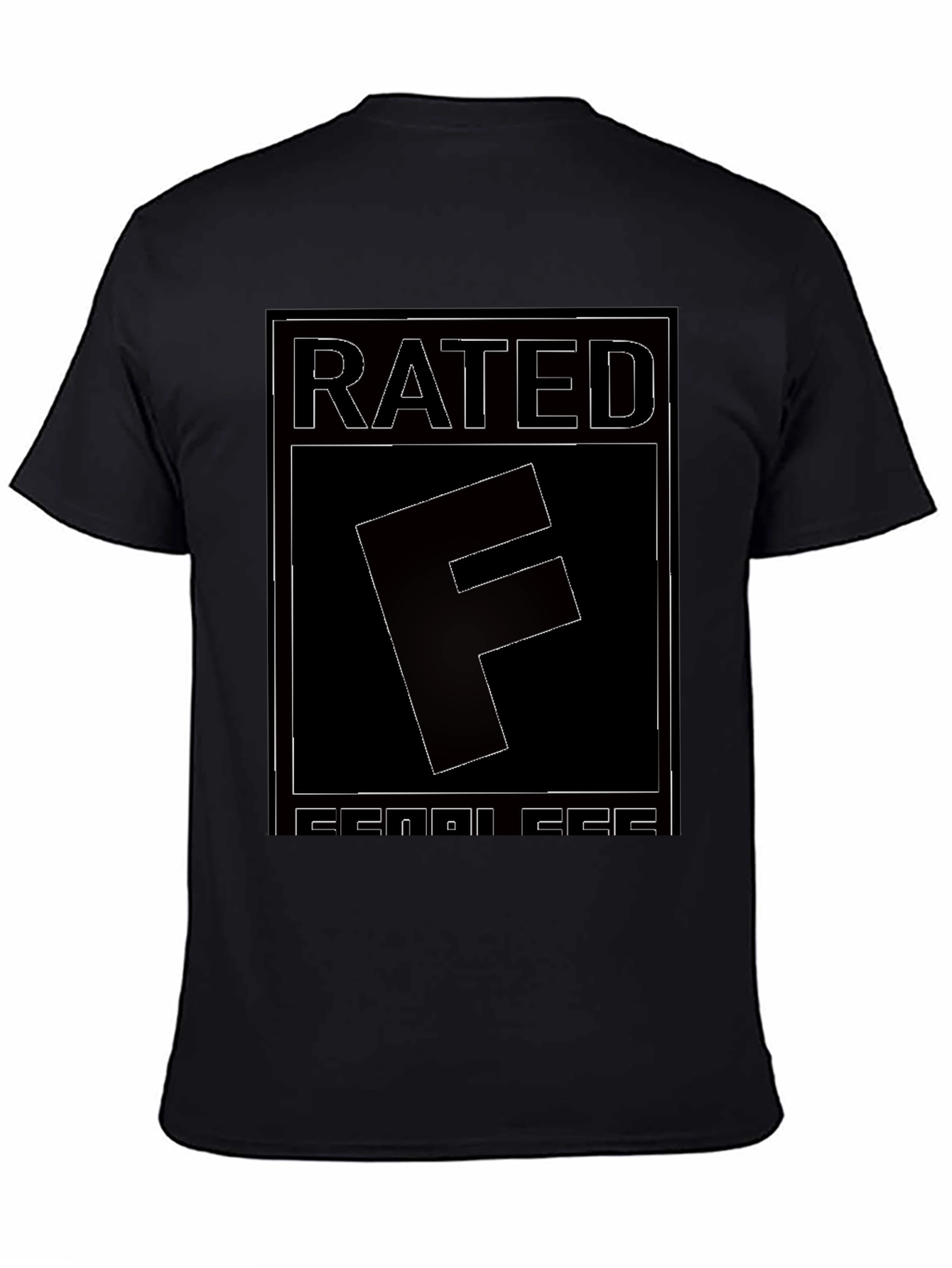 Rated F for Fearless Graphic Tee - Black
