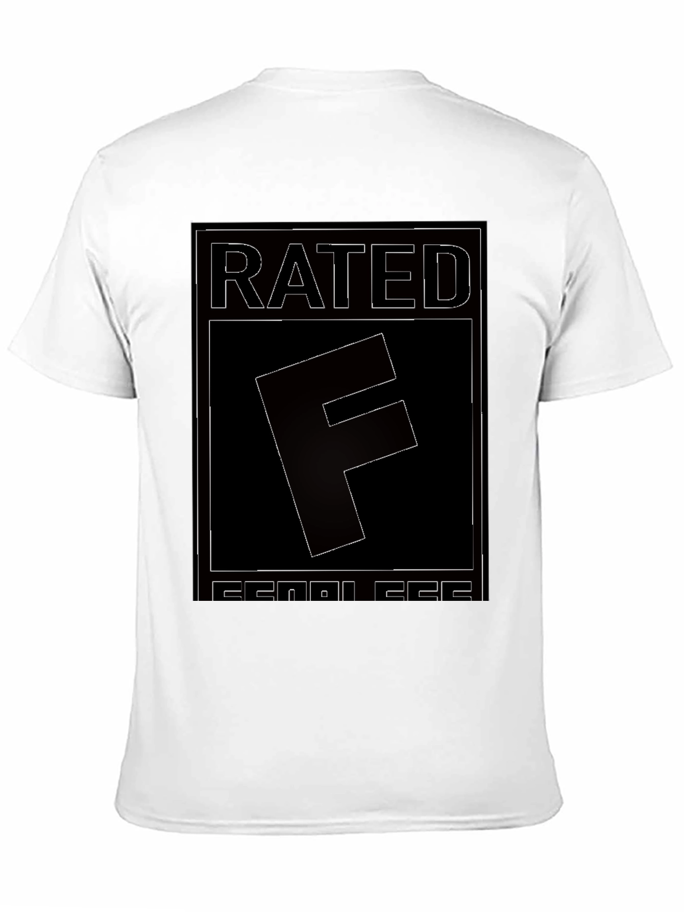 Rated F for Fearless Graphic Tee - Black