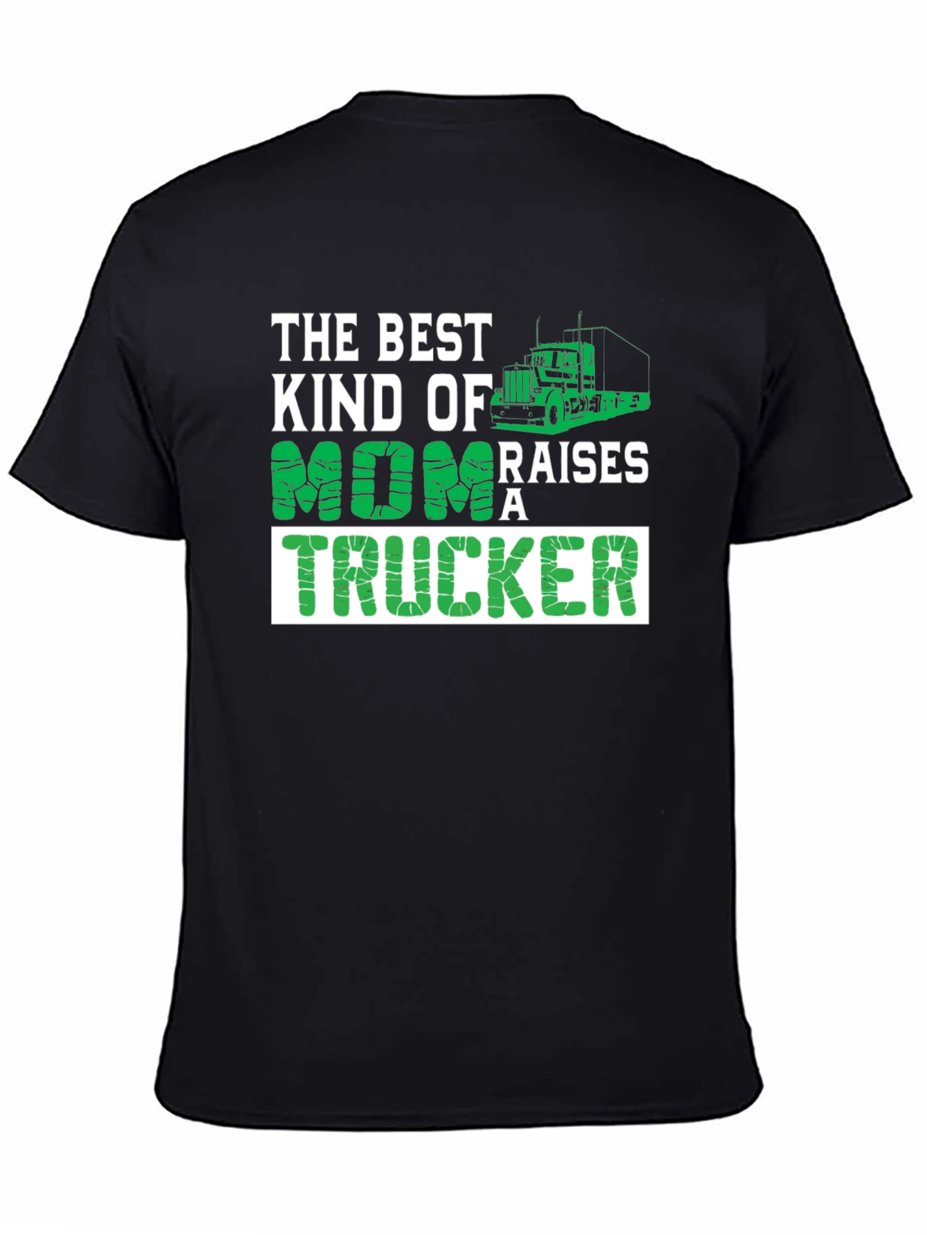Best Mom Trucker T-Shirt - Black Graphic Tee