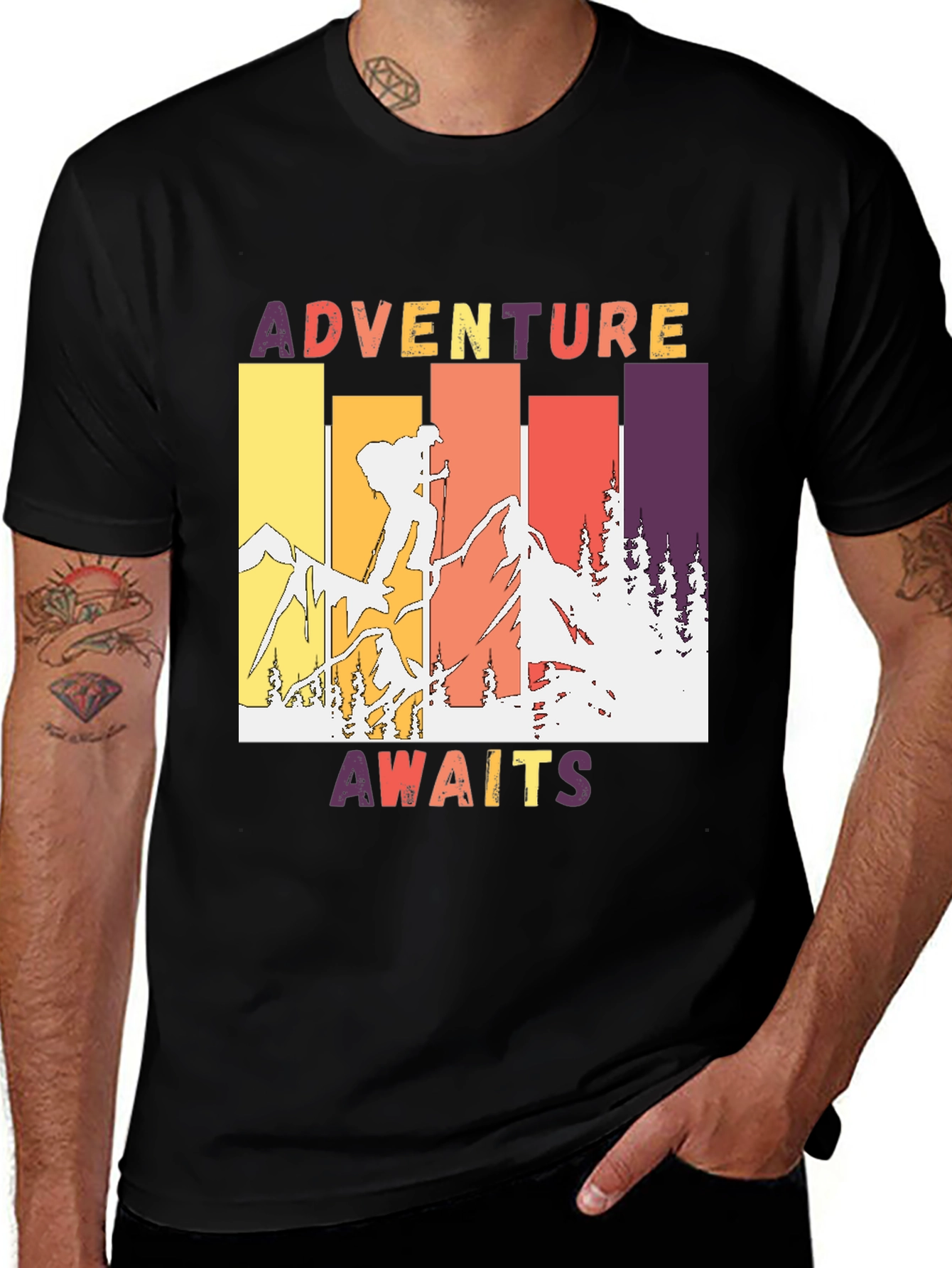 Adventure Awaits Graphic Tee - Outdoor Theme