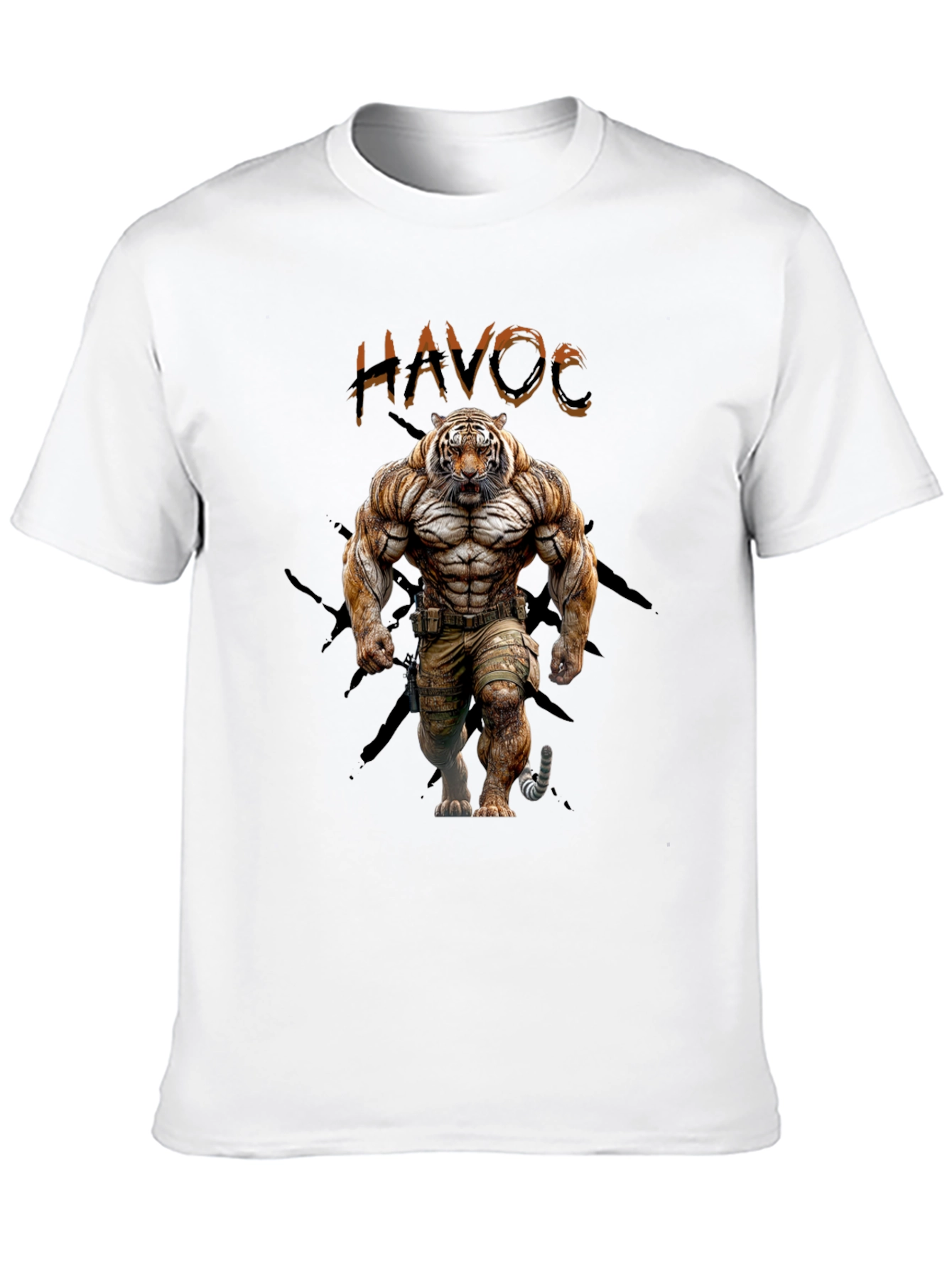 Havoc Tiger Graphic T-Shirt - Bold Design