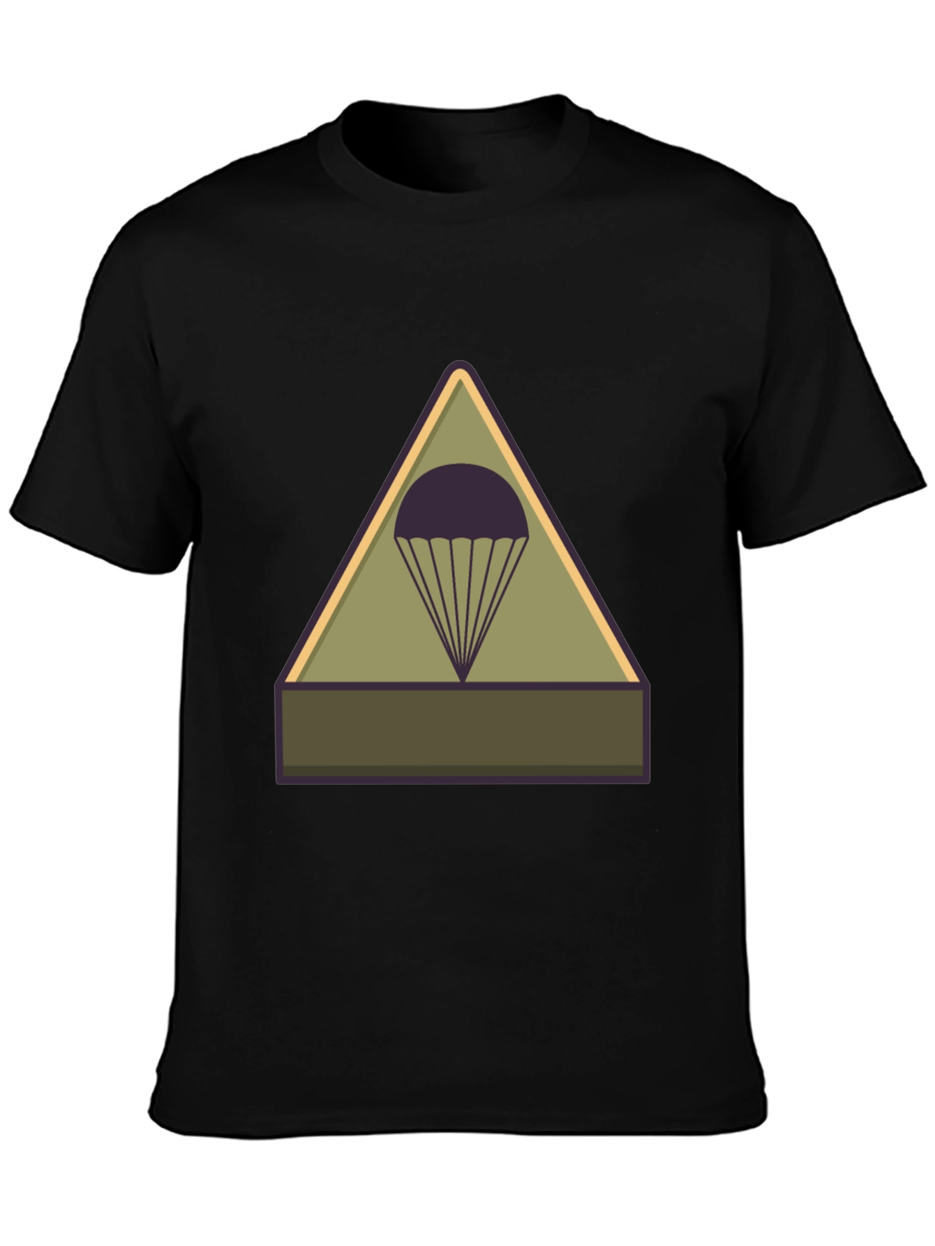 Parachute Badge Graphic Tee - Military Style T-Shirt