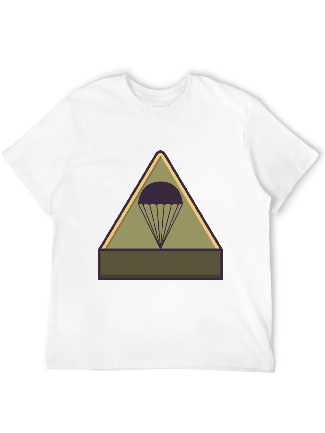 Parachute Badge Graphic Tee - Military Style T-Shirt