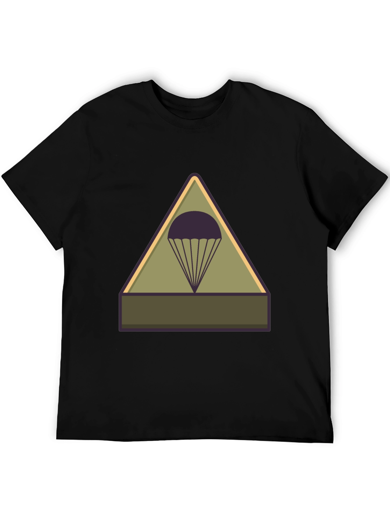Parachute Badge Graphic Tee - Military Style T-Shirt