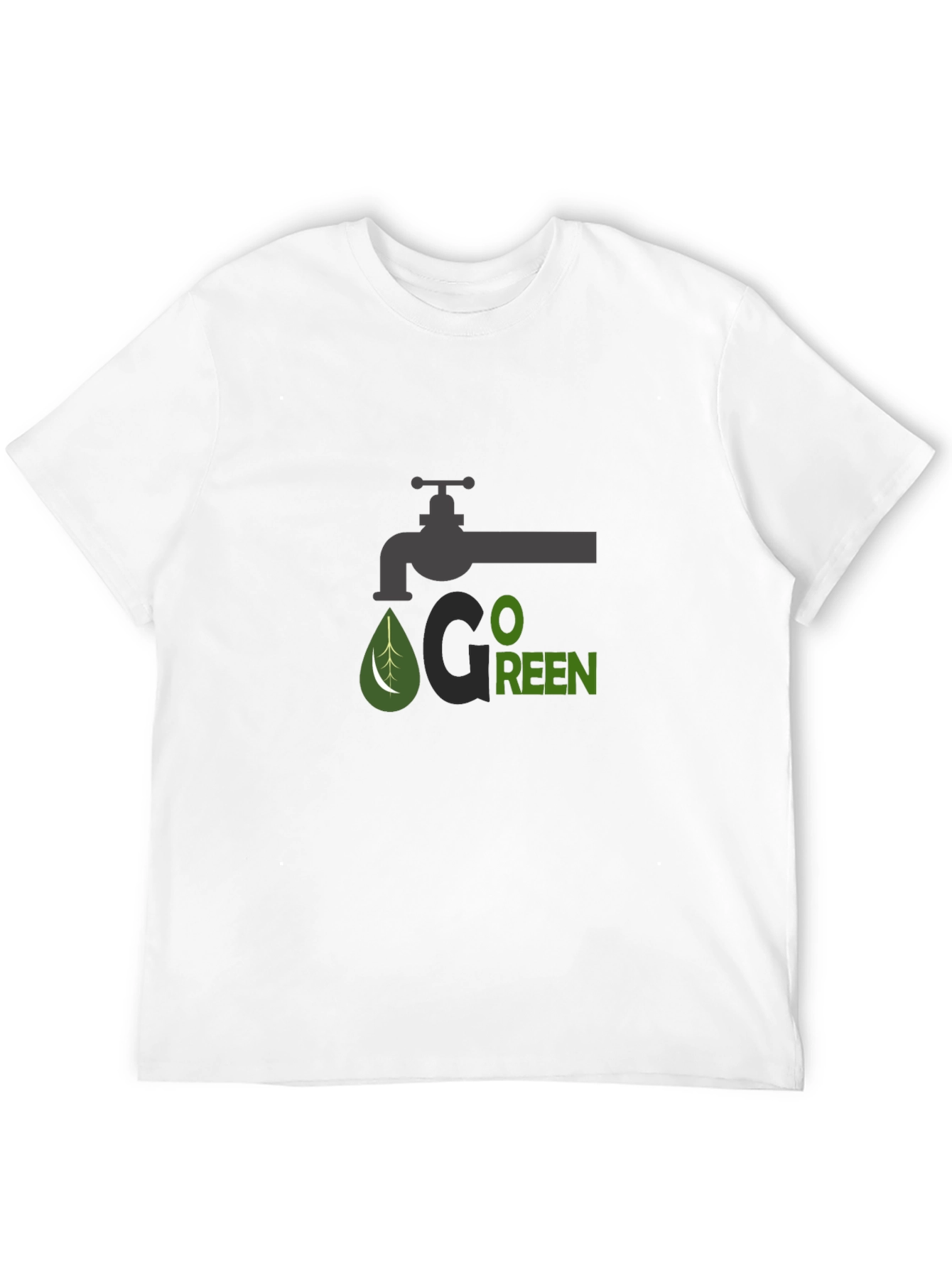 Go Green Graphic T-Shirt - Eco Friendly Design