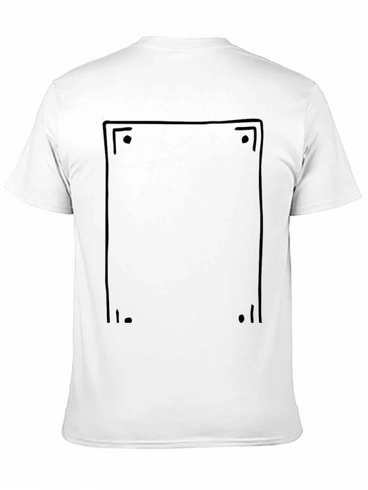Black Square Graphic Tee - Minimalist Design