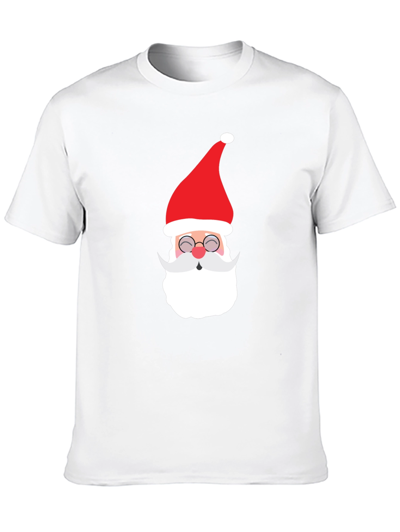 Festive Santa Graphic Tee - Holiday Cheer