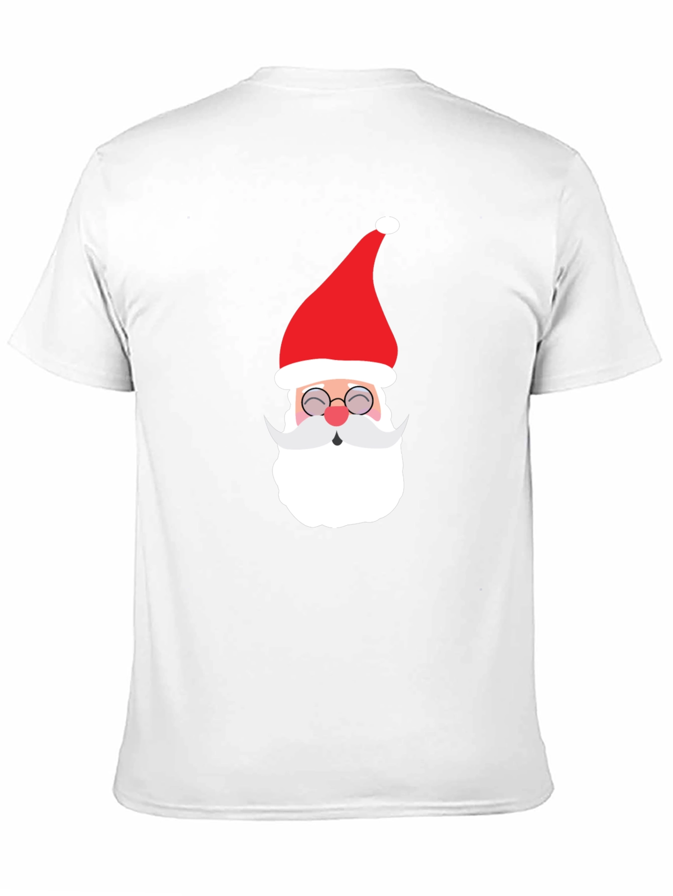 Festive Santa Graphic Tee - Holiday Cheer