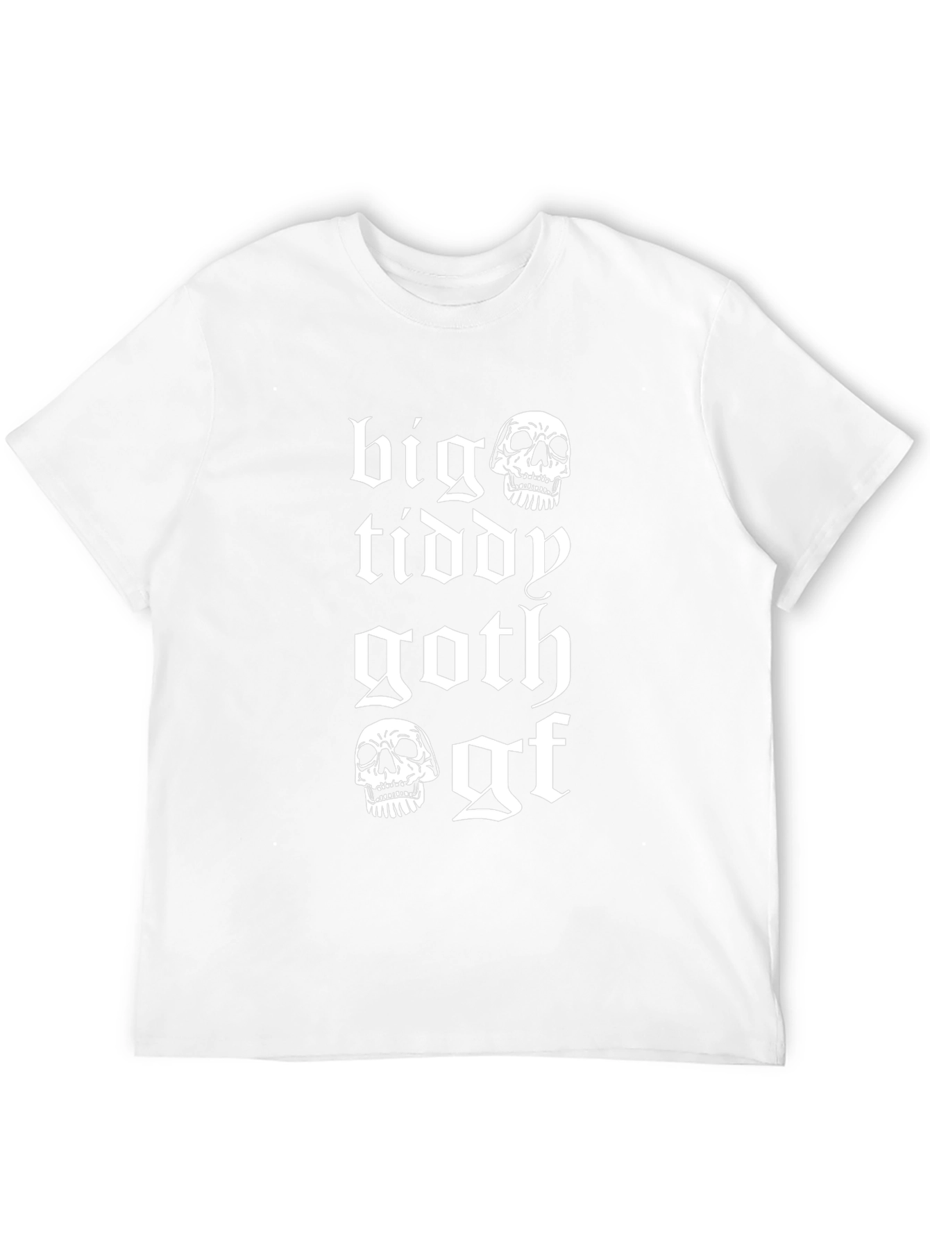 Big Tiddy Goth Gf T-Shirt - Skull Design