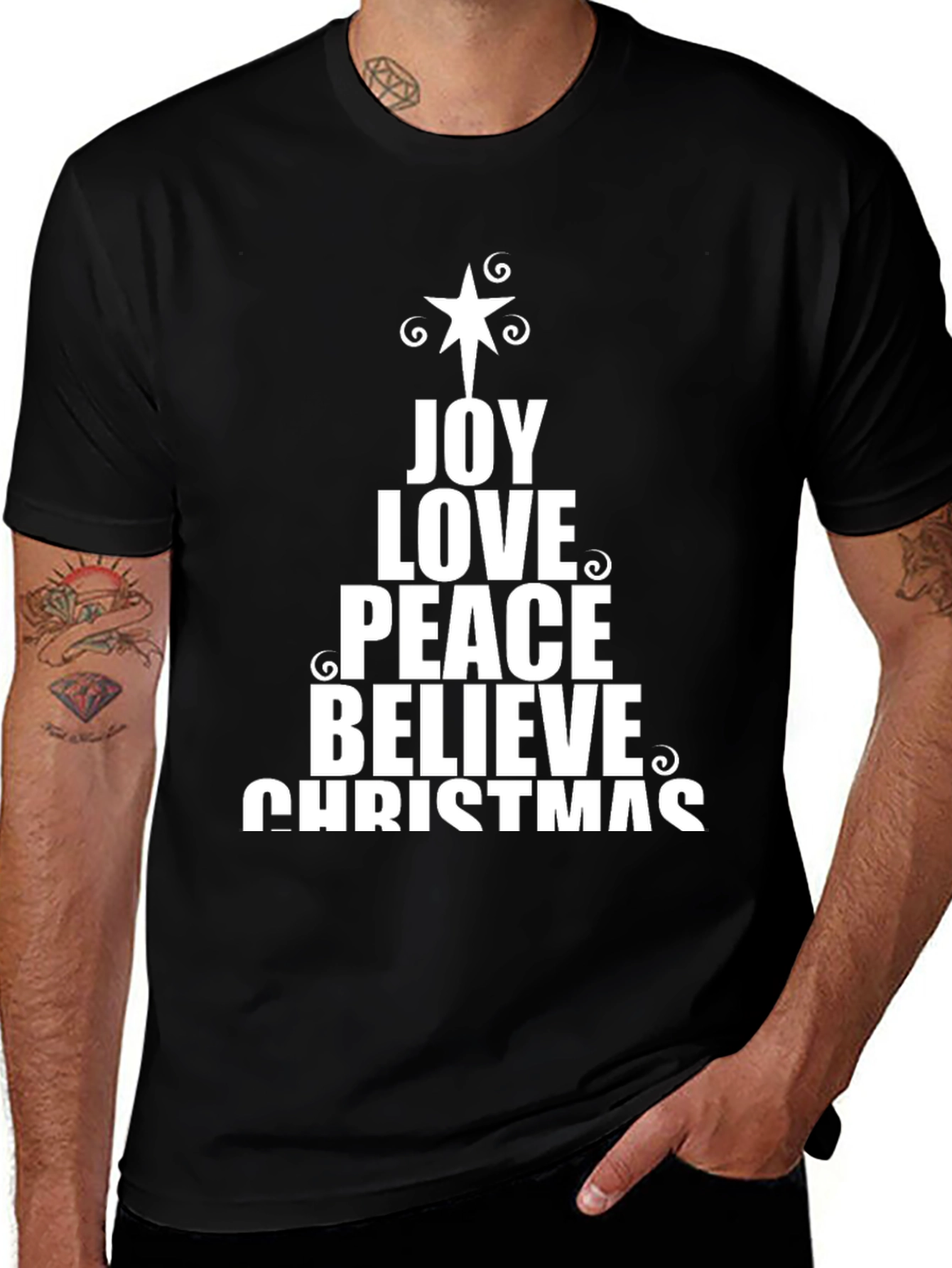 Joy Love Peace Christmas T-Shirt