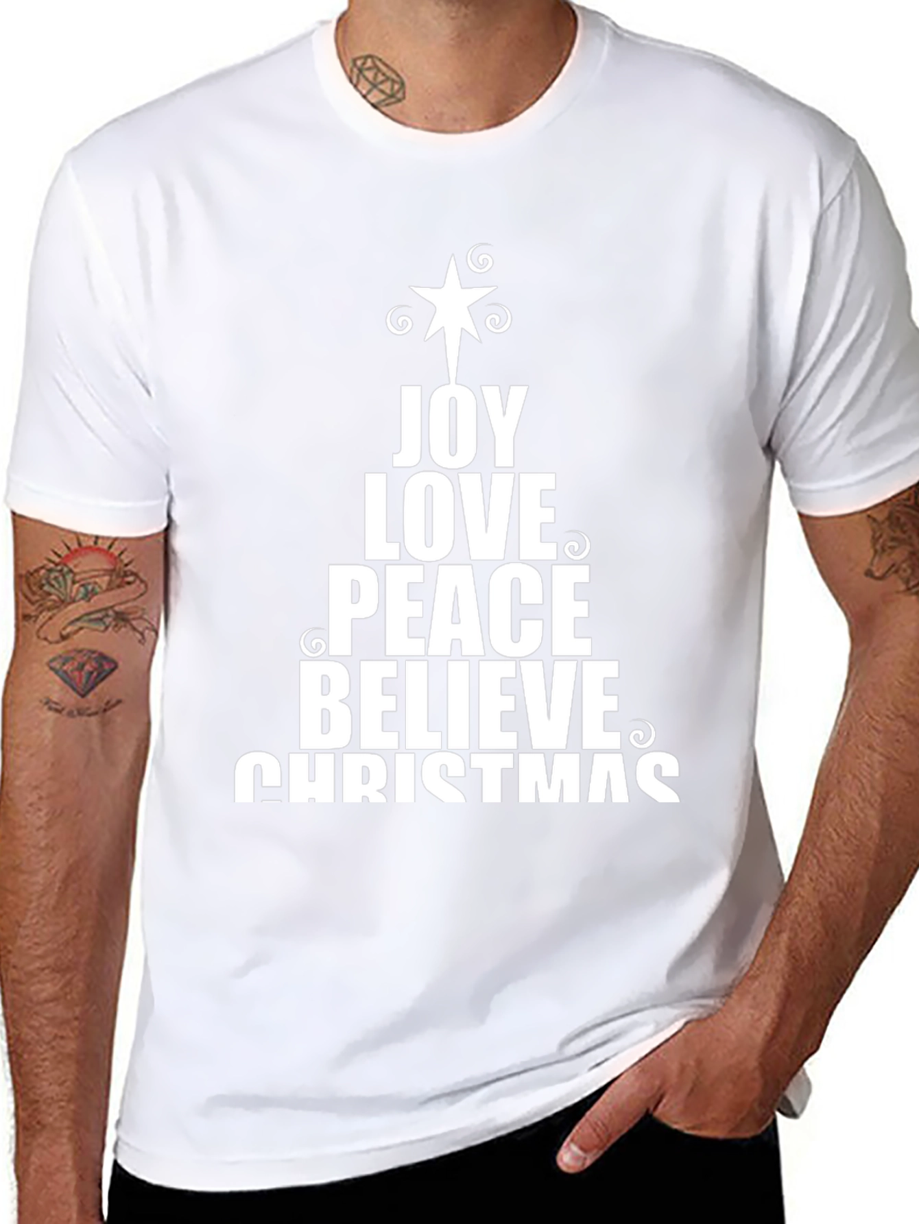 Joy Love Peace Christmas T-Shirt