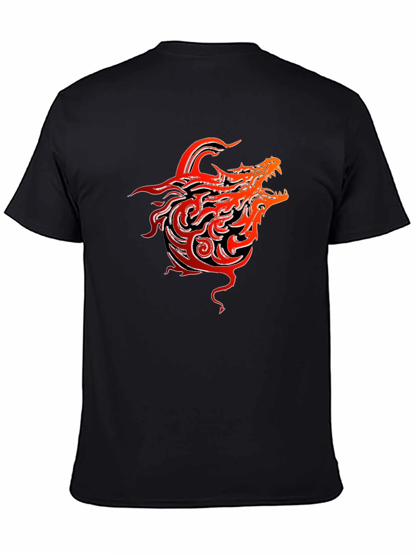 Dragon Graphic T-Shirt - Bold Tribal Design