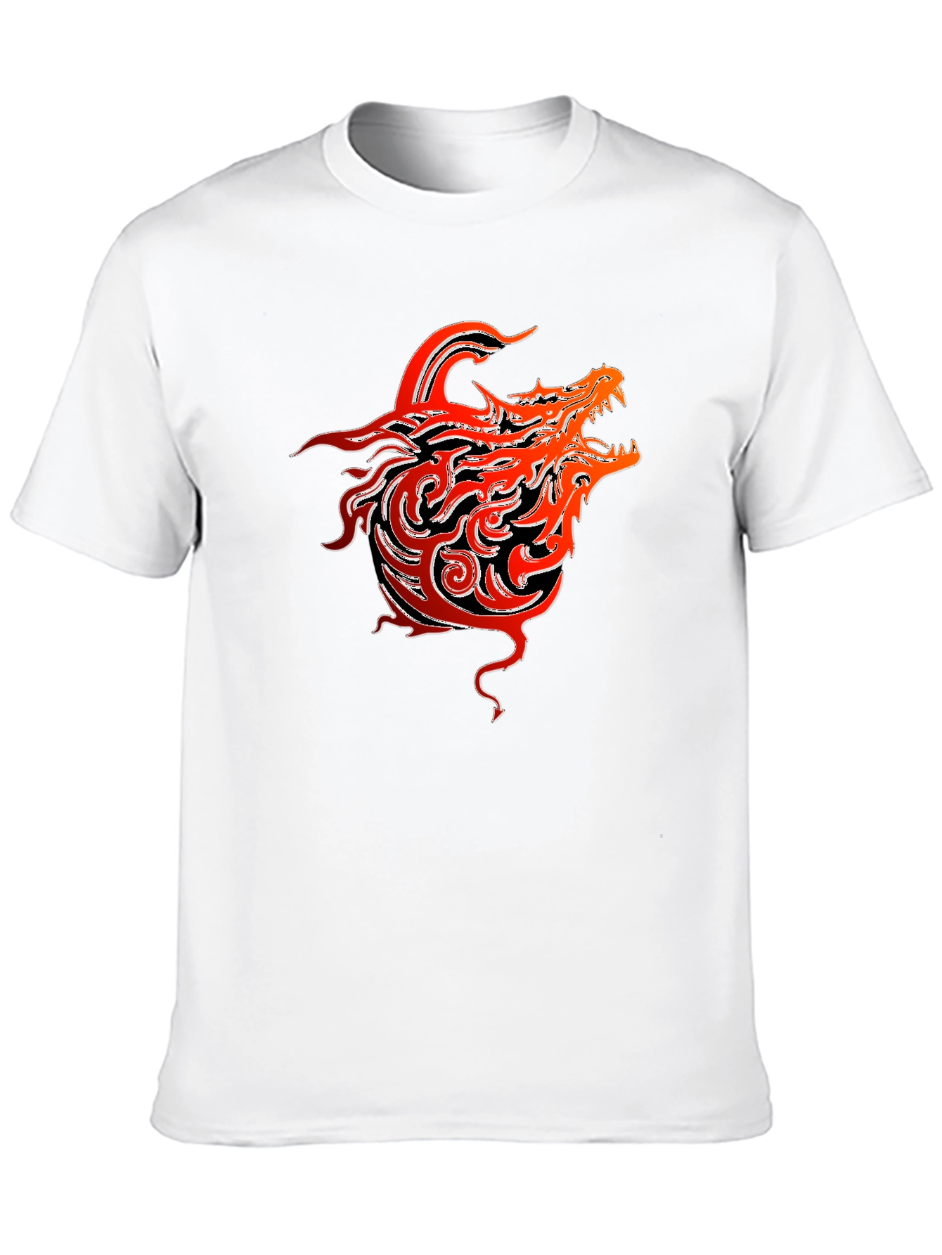 Dragon Graphic T-Shirt - Bold Tribal Design