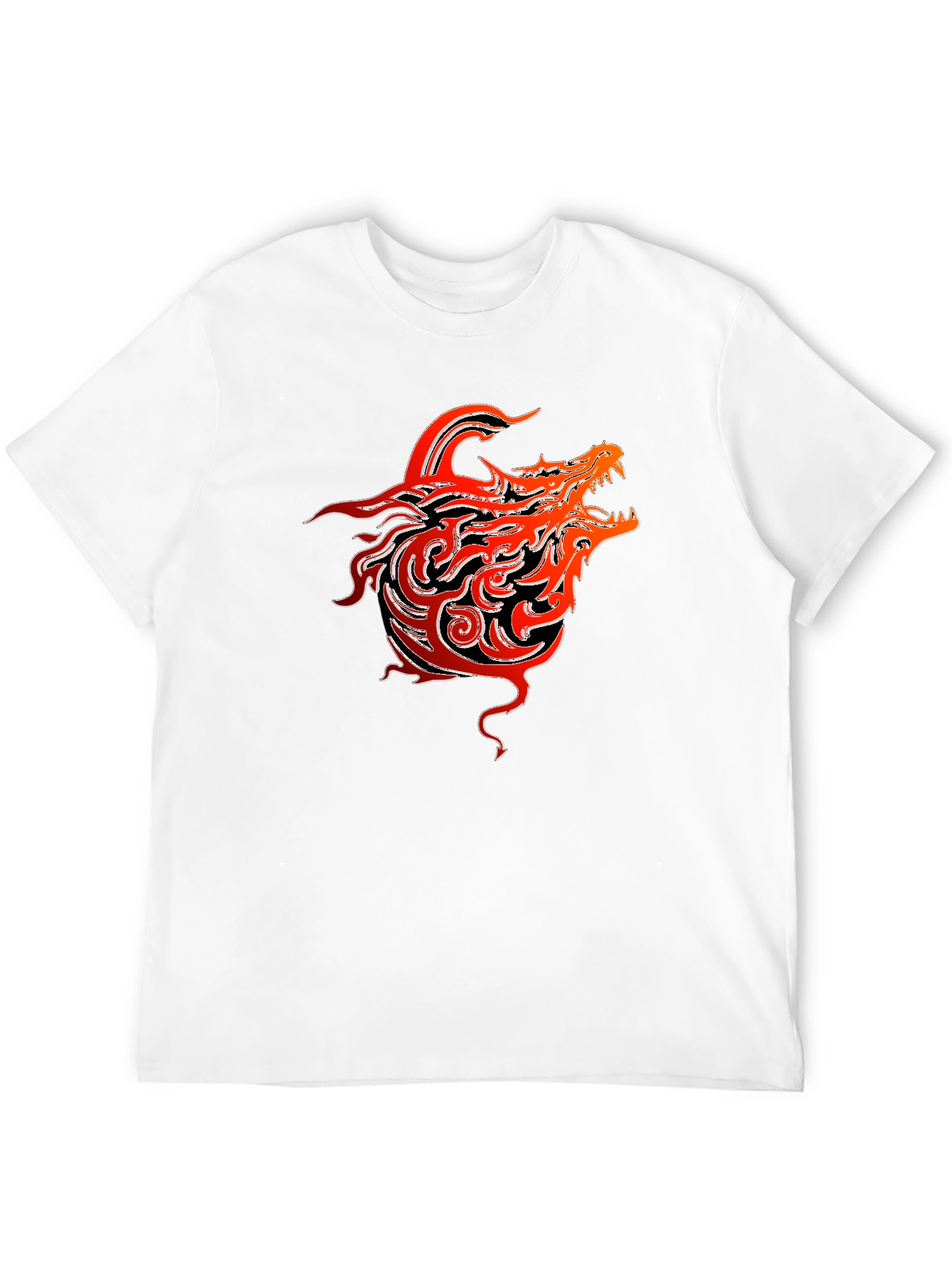 Dragon Graphic T-Shirt - Bold Tribal Design