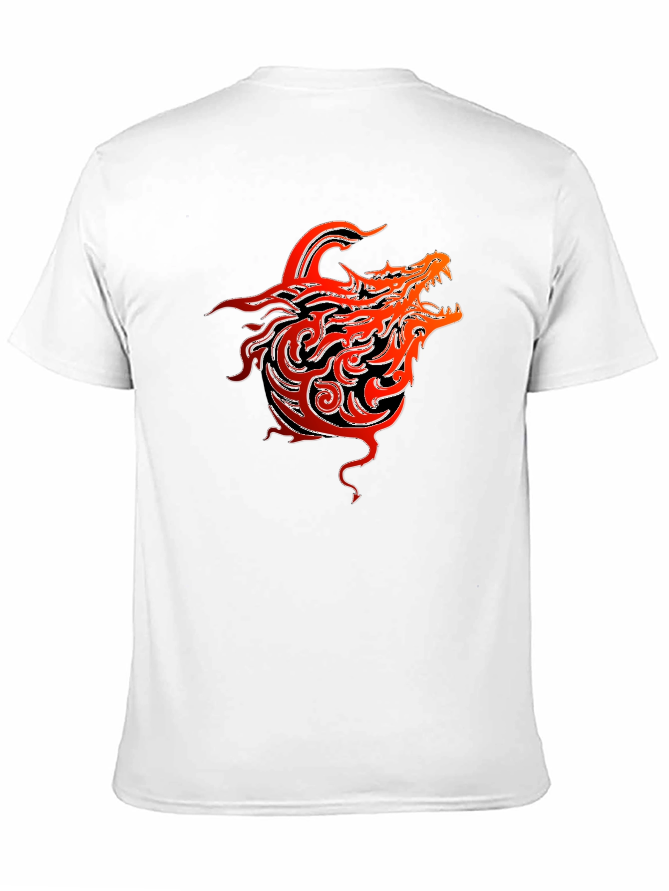 Dragon Graphic T-Shirt - Bold Tribal Design