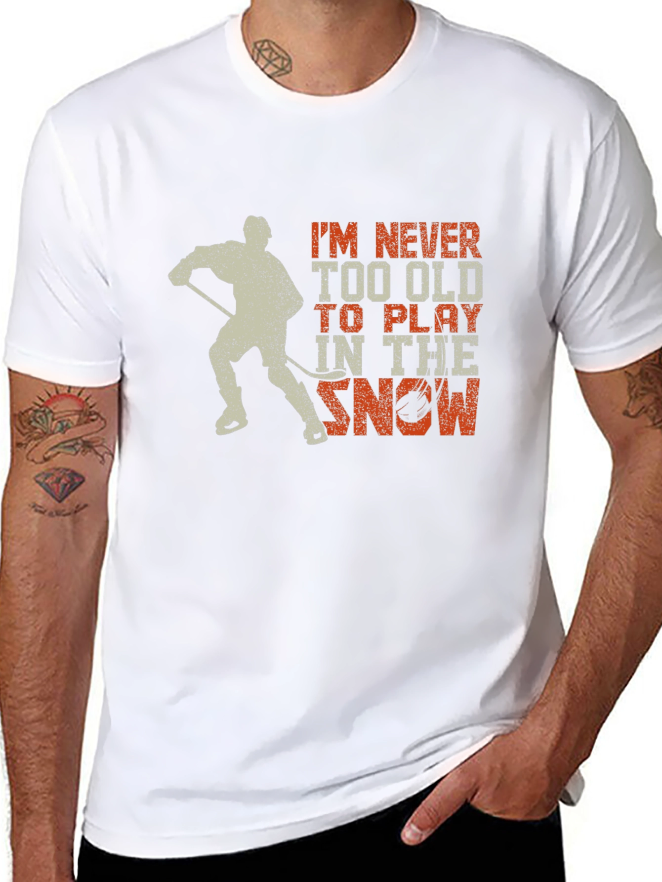 Hockey Never Too Old to Play T-Shirt