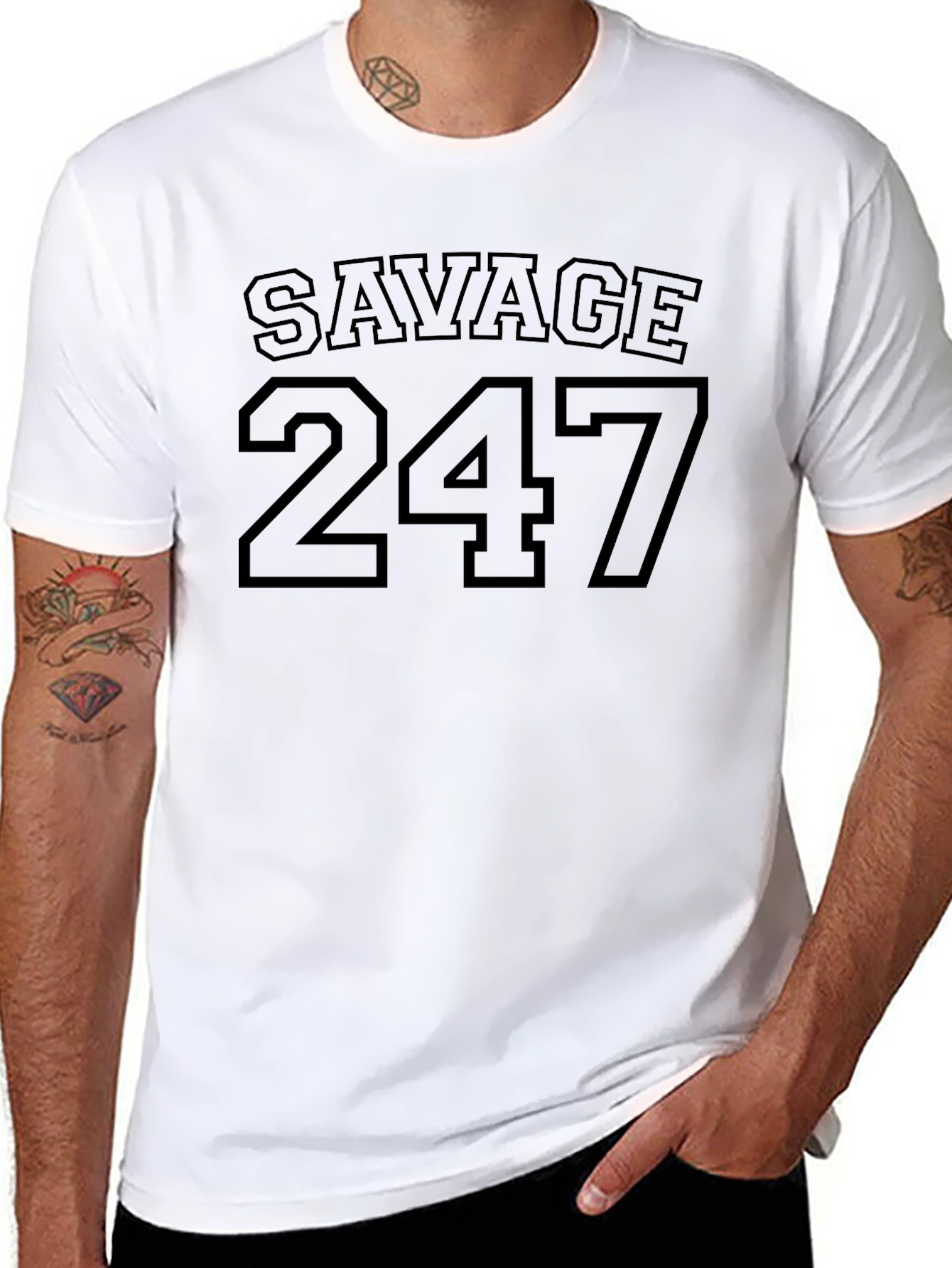 Savage 247 Black Graphic T-Shirt