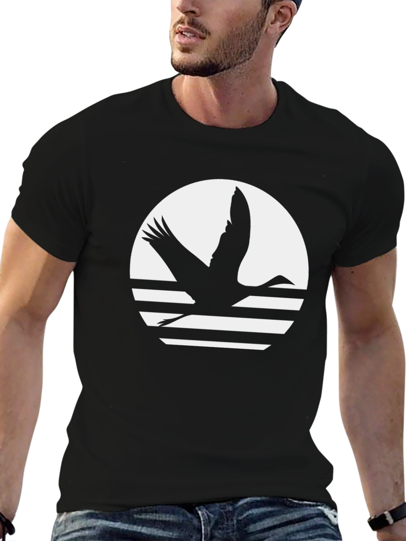 Crane Silhouette T-Shirt