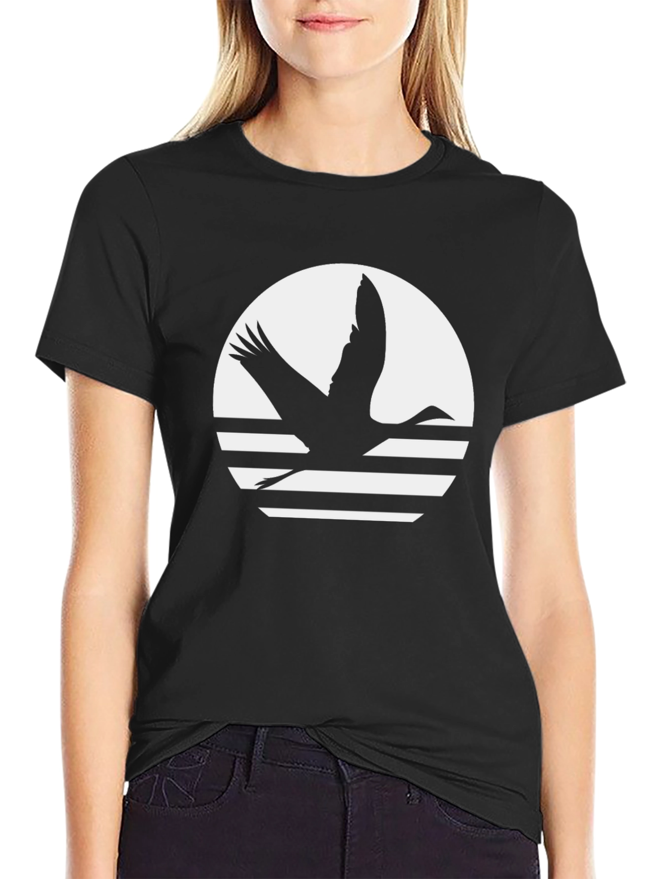 Crane Silhouette T-Shirt