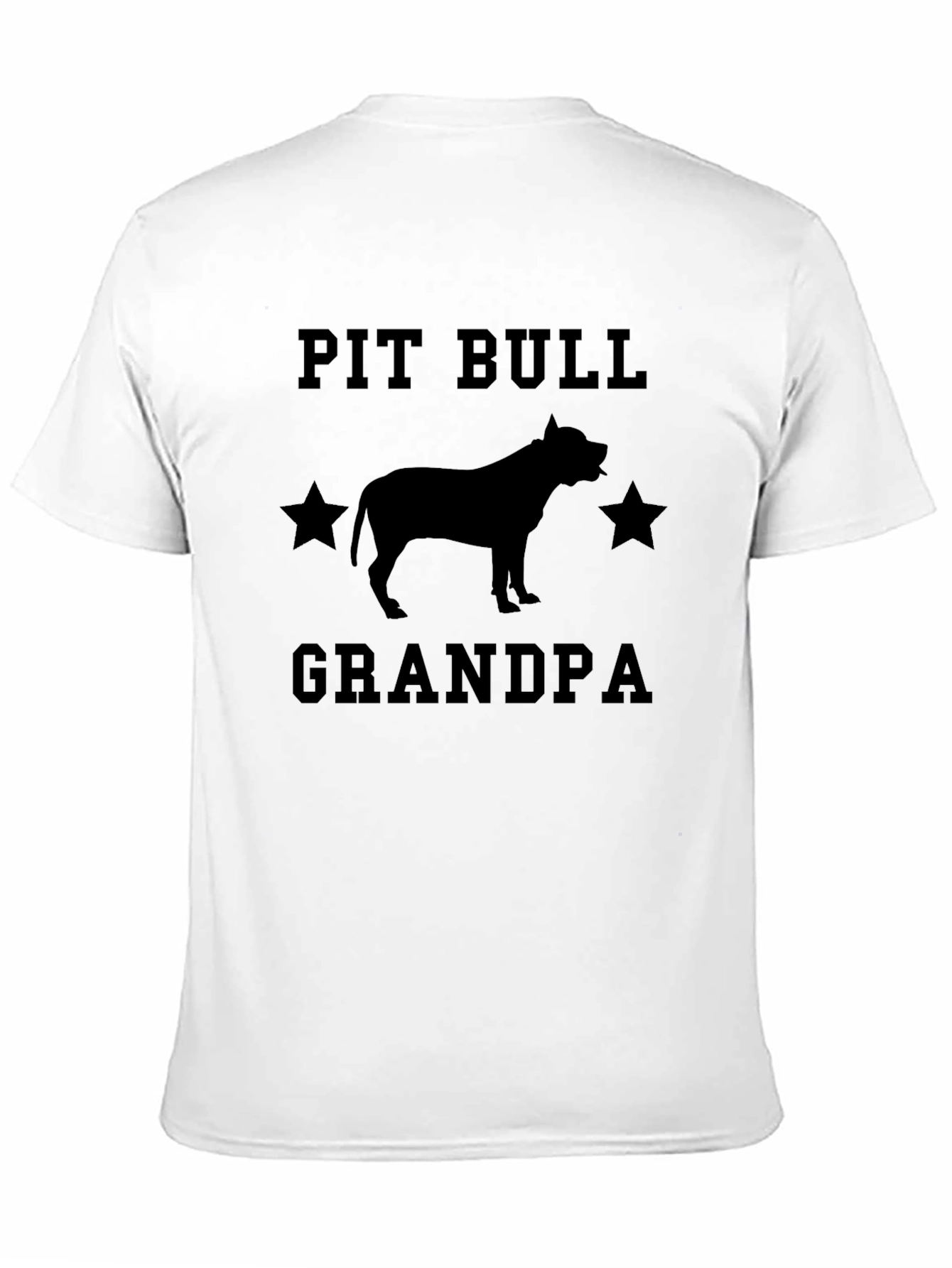 Pit Bull Grandpa Graphic T-Shirt