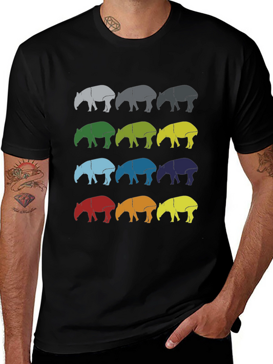 Retro Tapir T-Shirt - Fun Graphic Tee