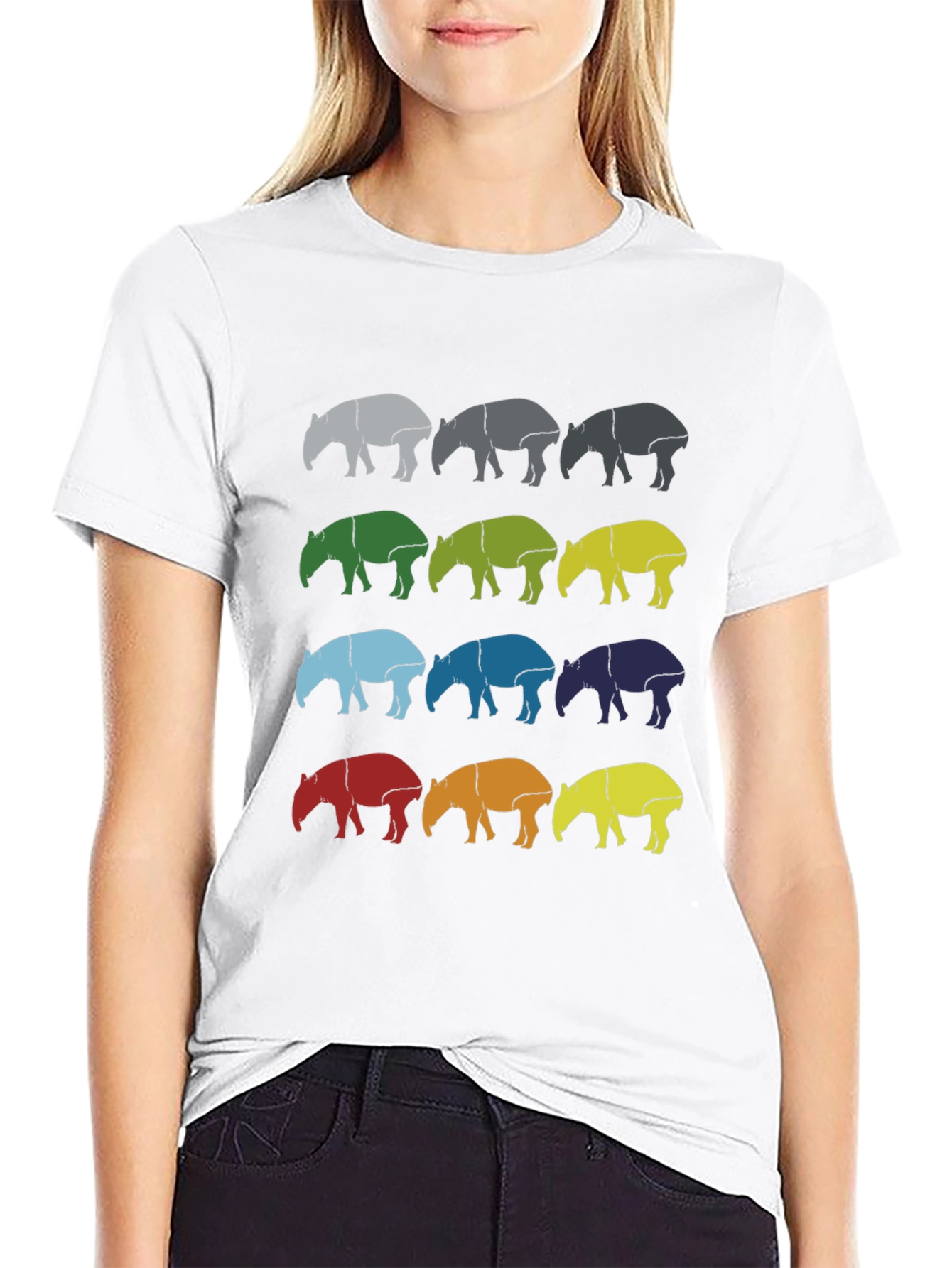 Retro Tapir T-Shirt - Fun Graphic Tee
