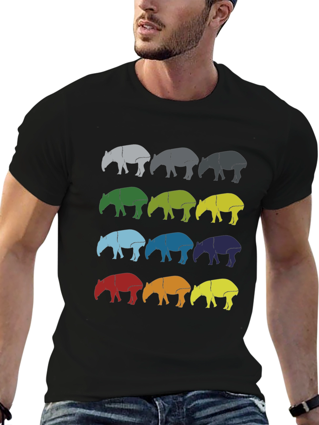Retro Tapir T-Shirt - Fun Graphic Tee