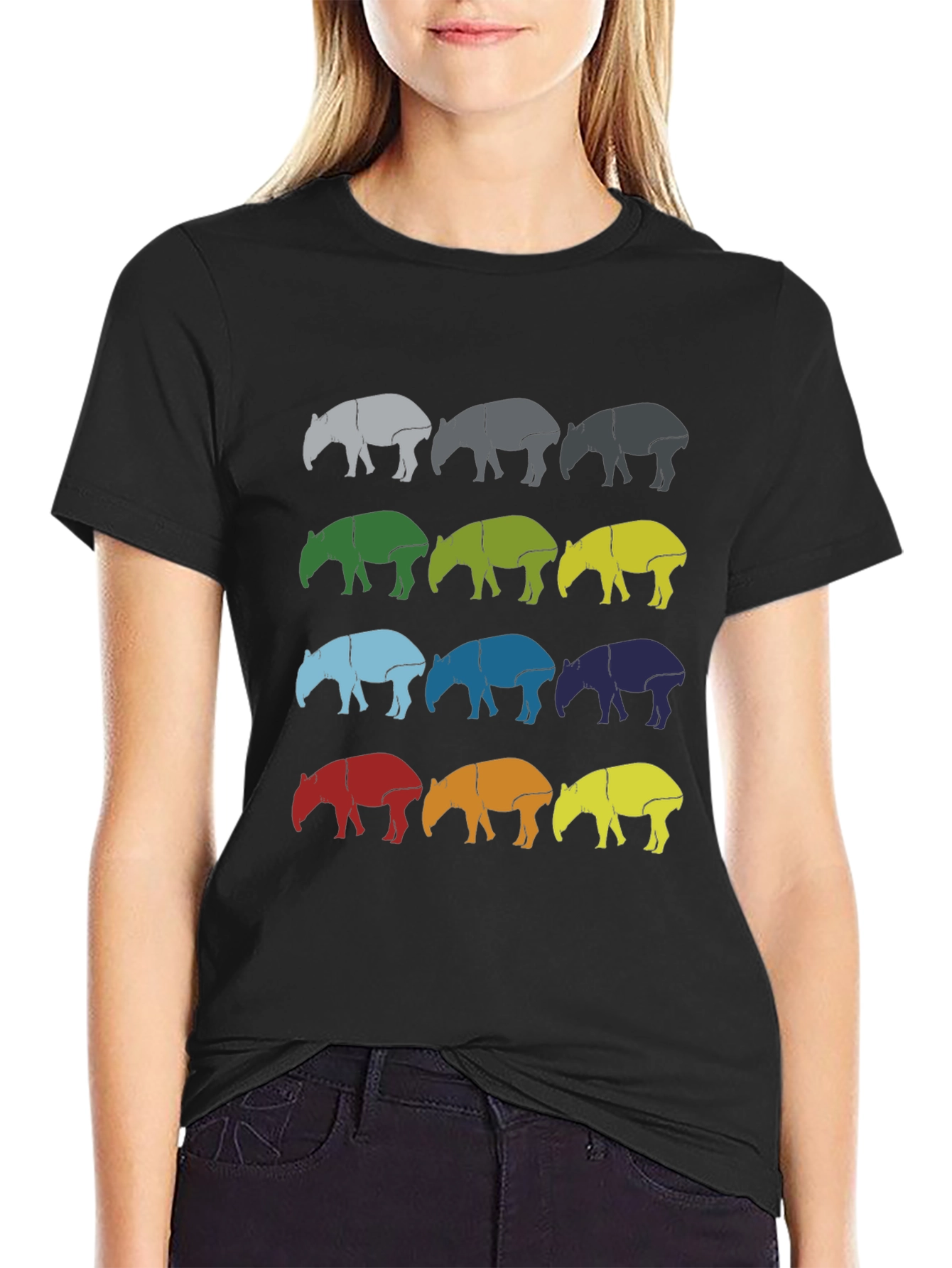 Retro Tapir T-Shirt - Fun Graphic Tee